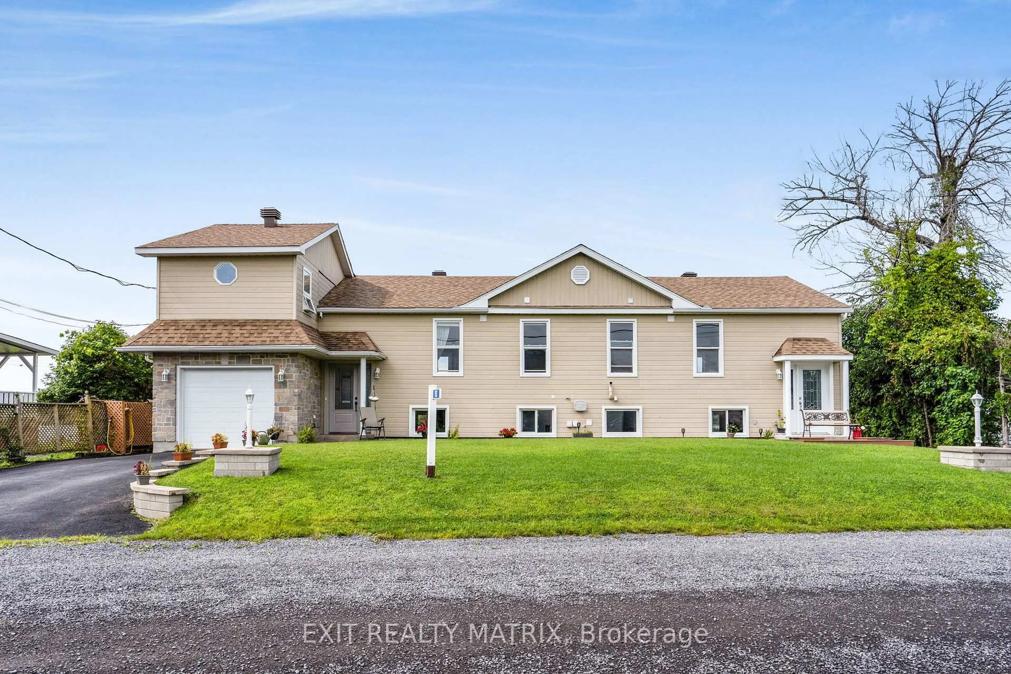 Home with vinyl exterior material, street for 93 MONTPETIT St, Champlain Ontario K0B 1K0