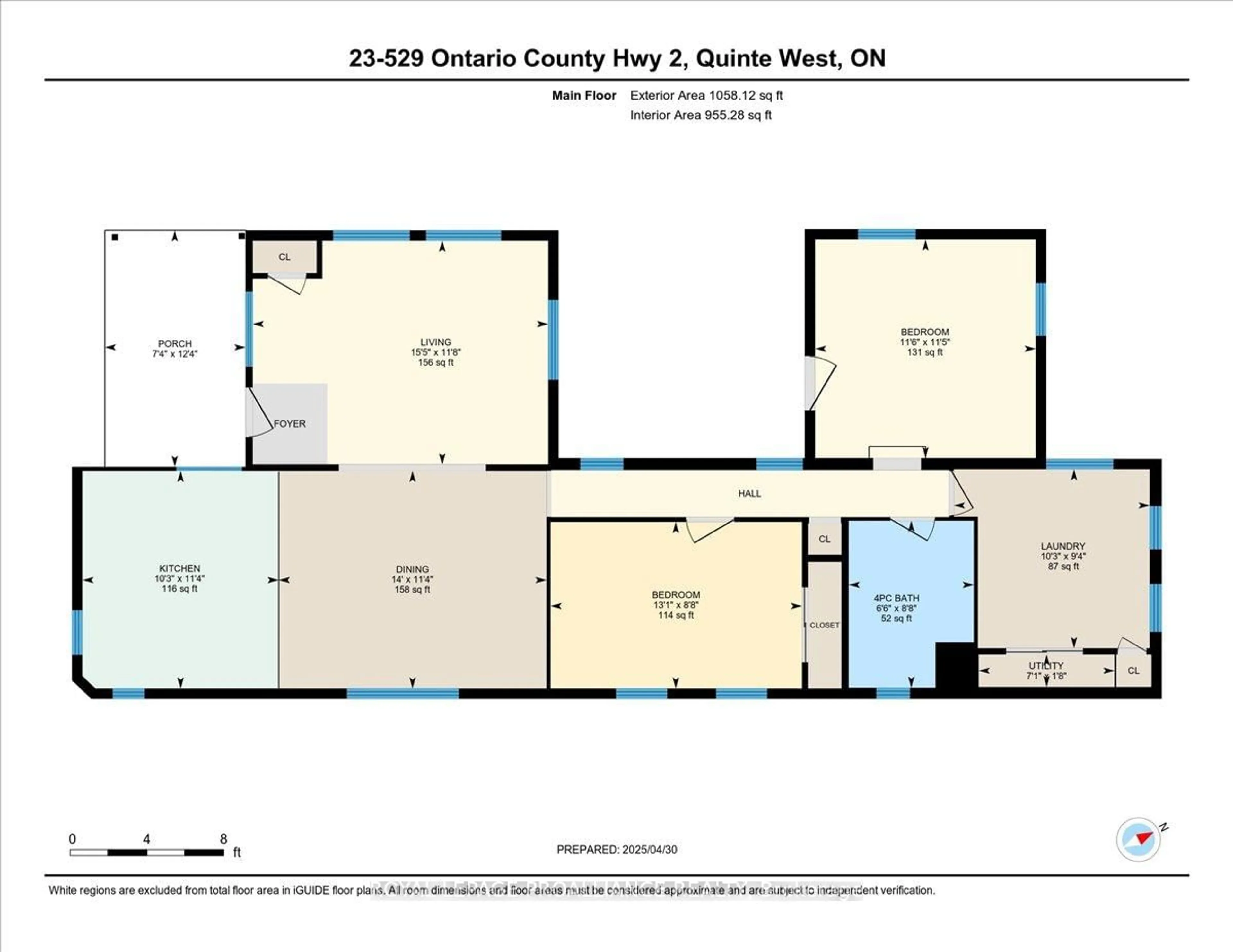 Floor plan for 529 Old Highway 2 #23, Quinte West Ontario K8V 5P5