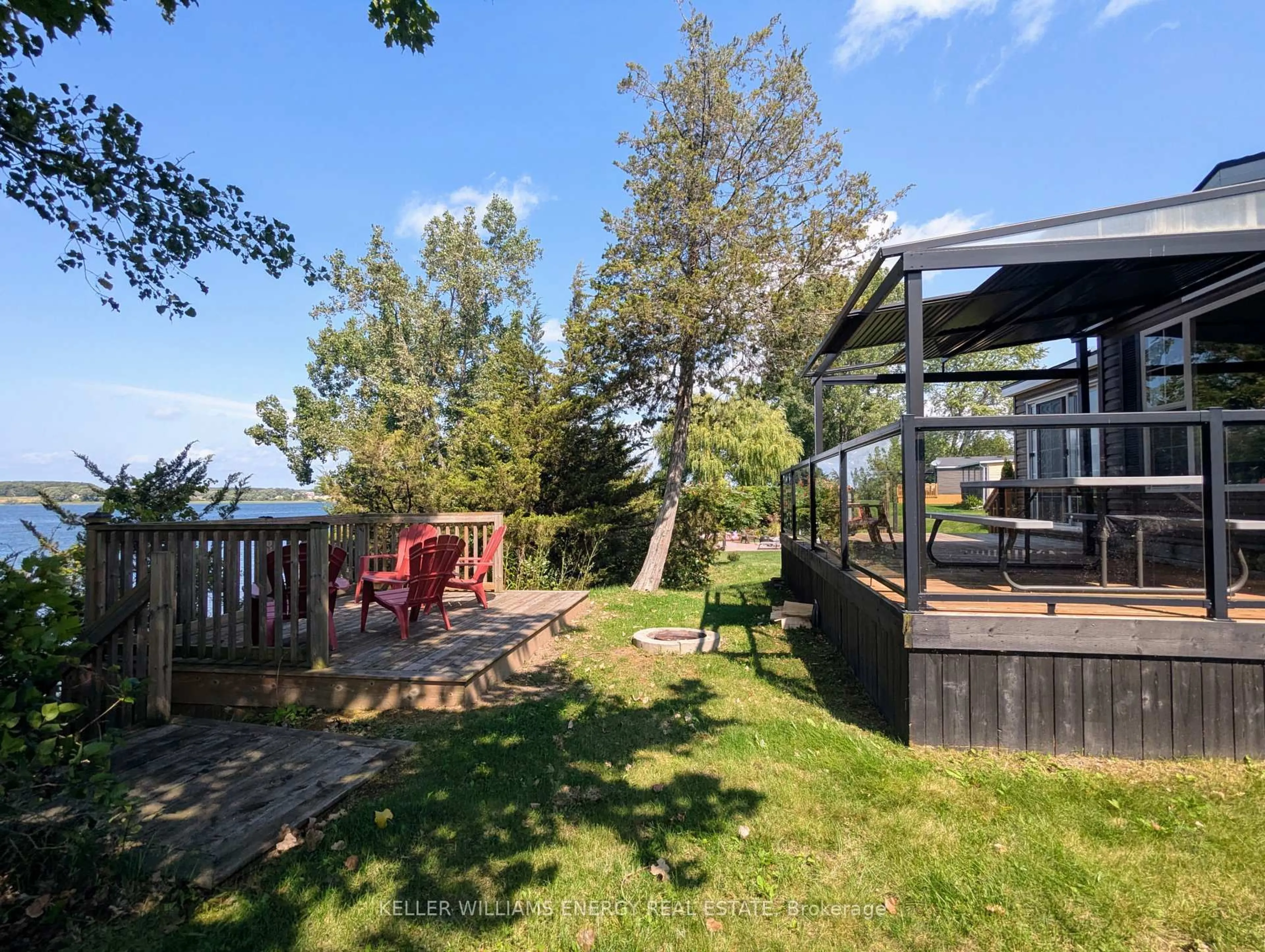Patio, water/lake/river/ocean view for 486 County Road 18 Cherry Beach Lane Rd ##54, Prince Edward County Ontario K0K 1P0