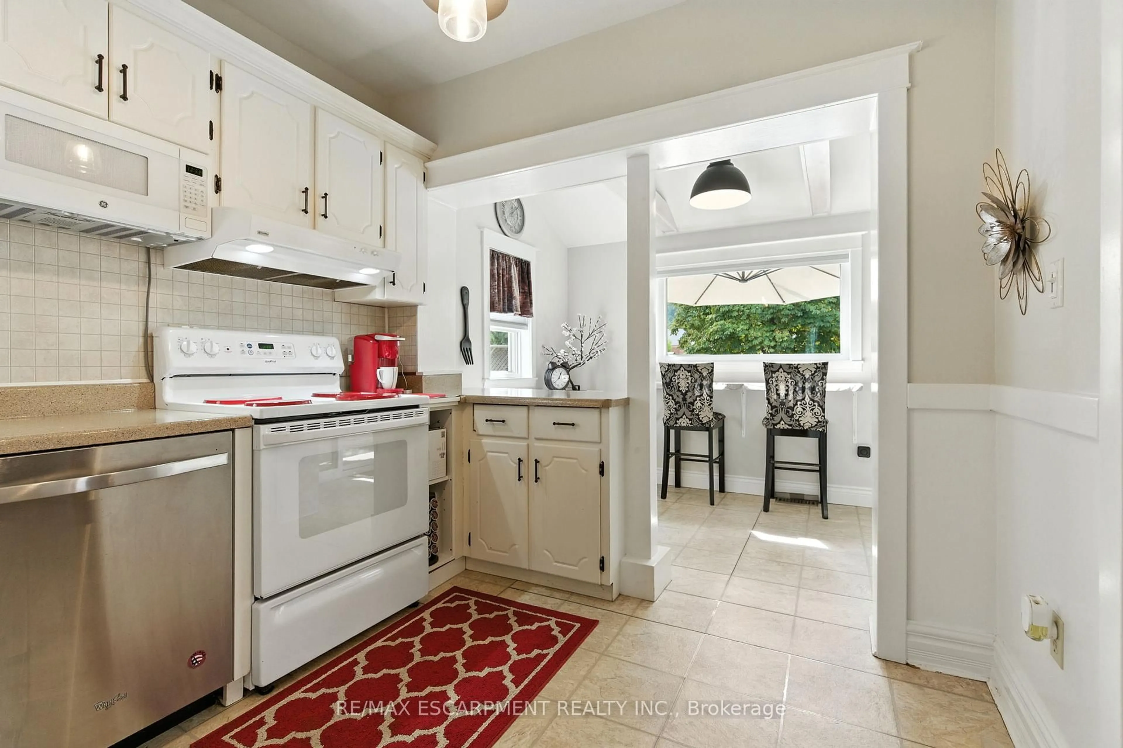 Open concept kitchen, ceramic/tile floor for 908 Highway 8, Hamilton Ontario L8E 5J2