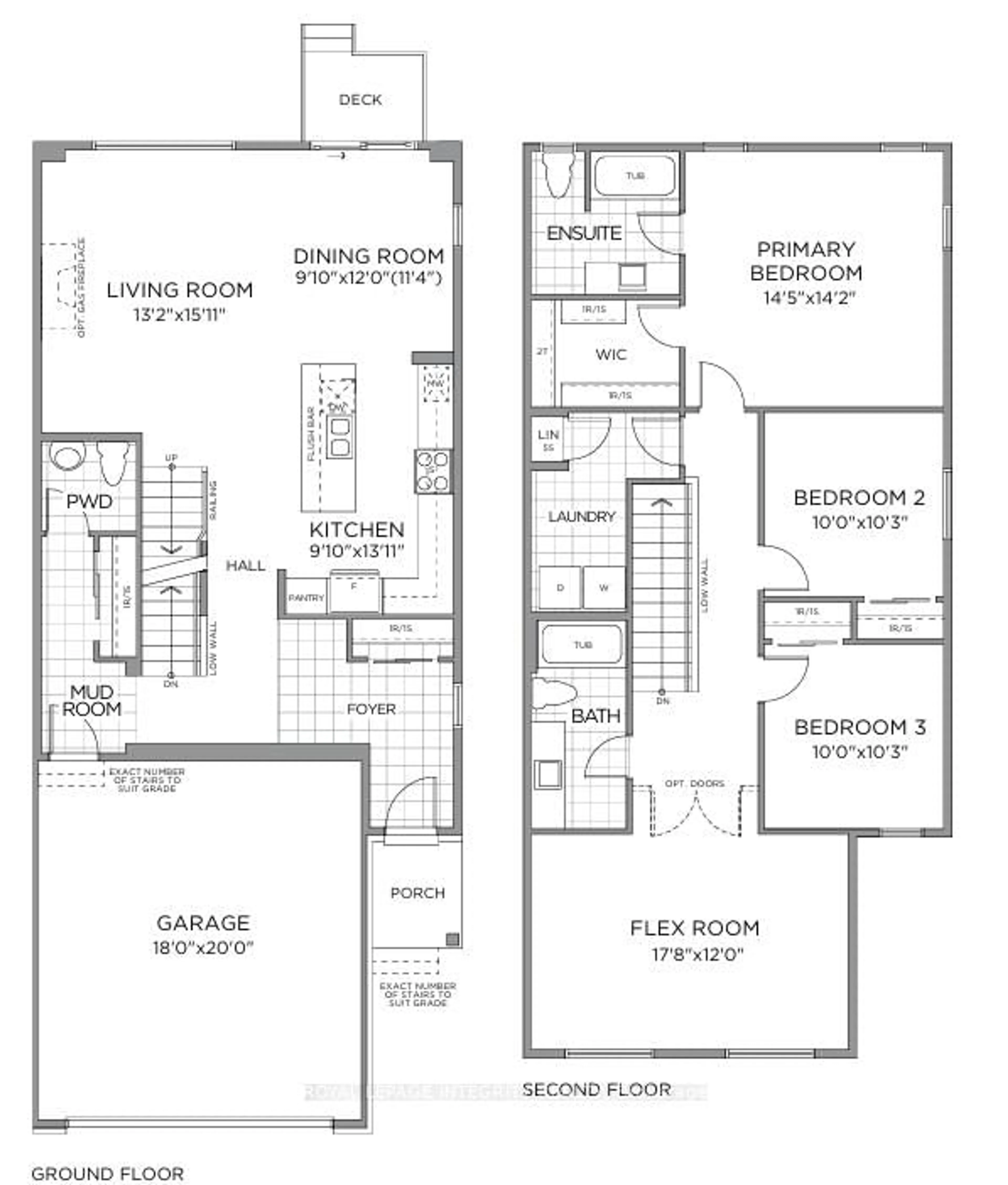Floor plan for 843 Dick Brown St, Orleans Ontario K4A 5R1