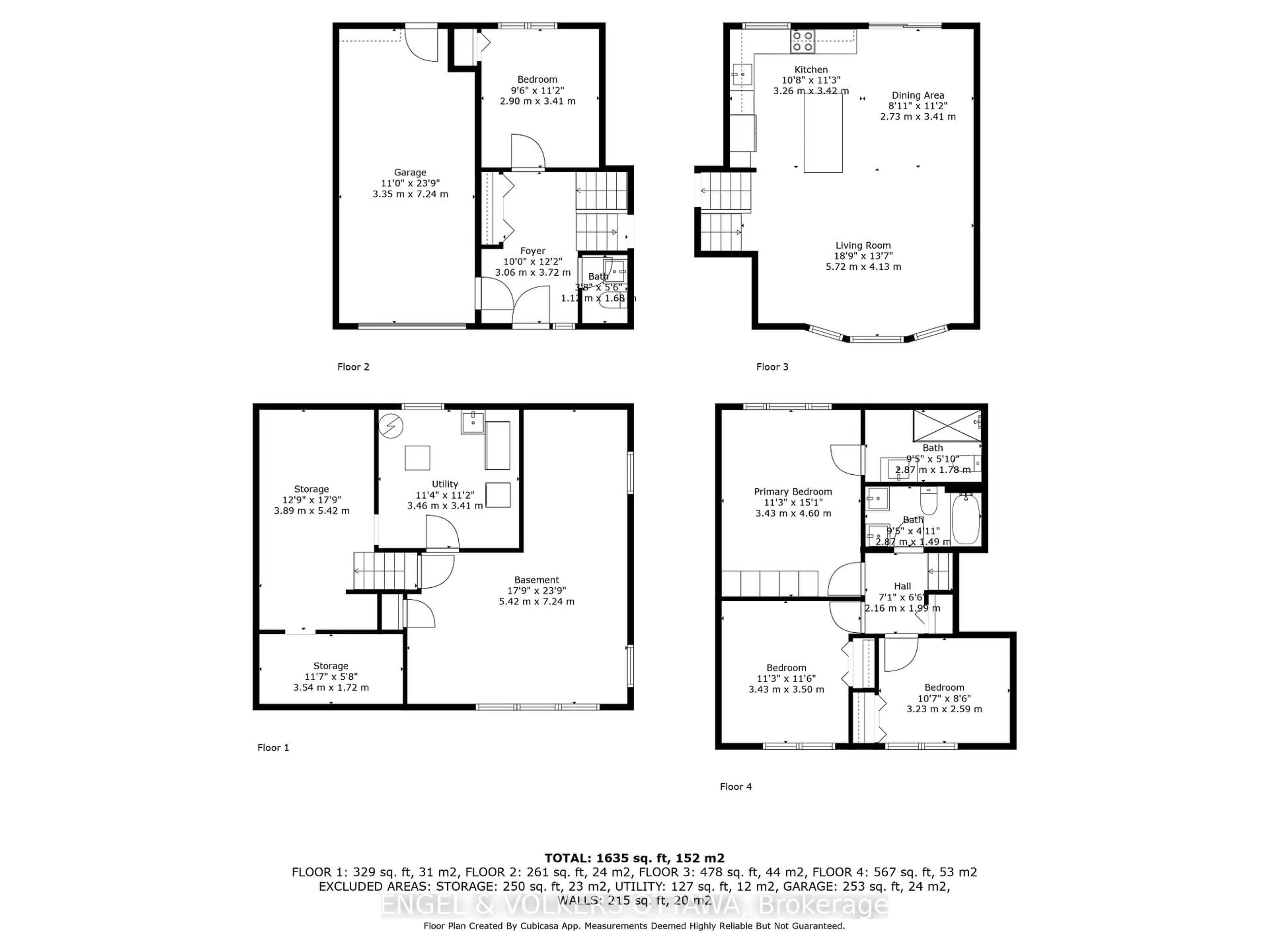 Floor plan for 1841 Lorraine Ave, Ottawa Ontario K1H 6Z7