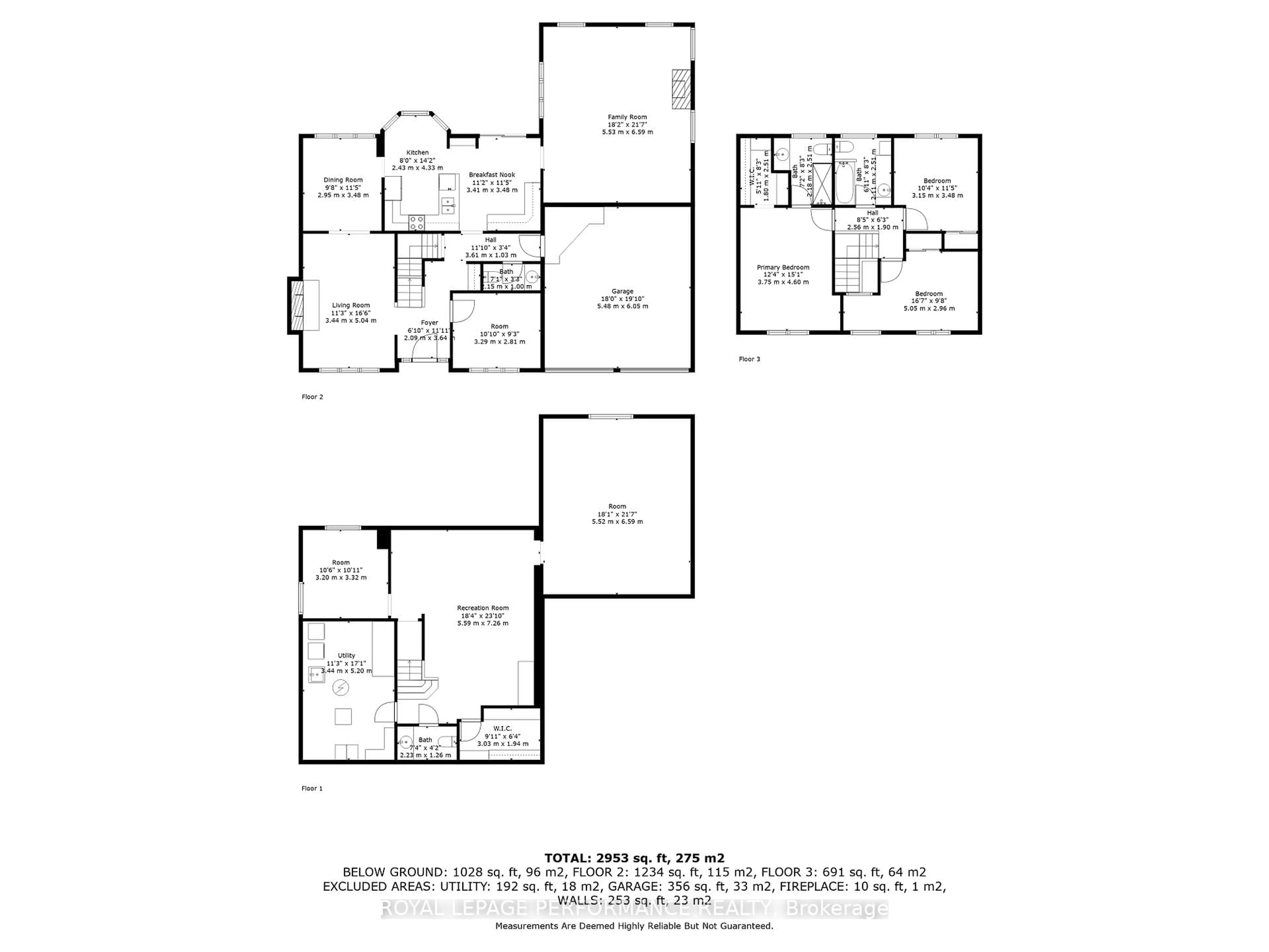 Floor plan for 198 Park Grove Dr, Ottawa Ontario K1E 2T1
