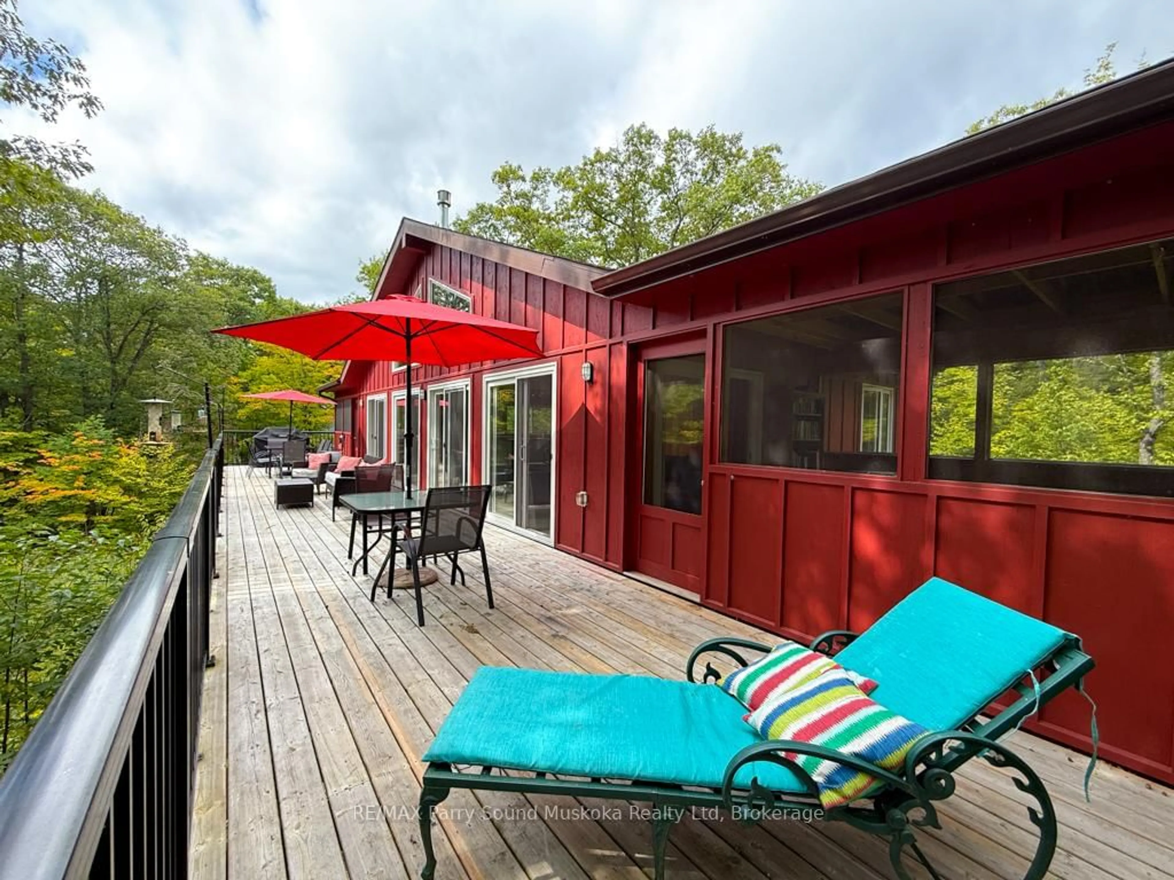 Patio, water/lake/river/ocean view for 71 Crown Retreats Rd, Whitestone Ontario P0A 1G0