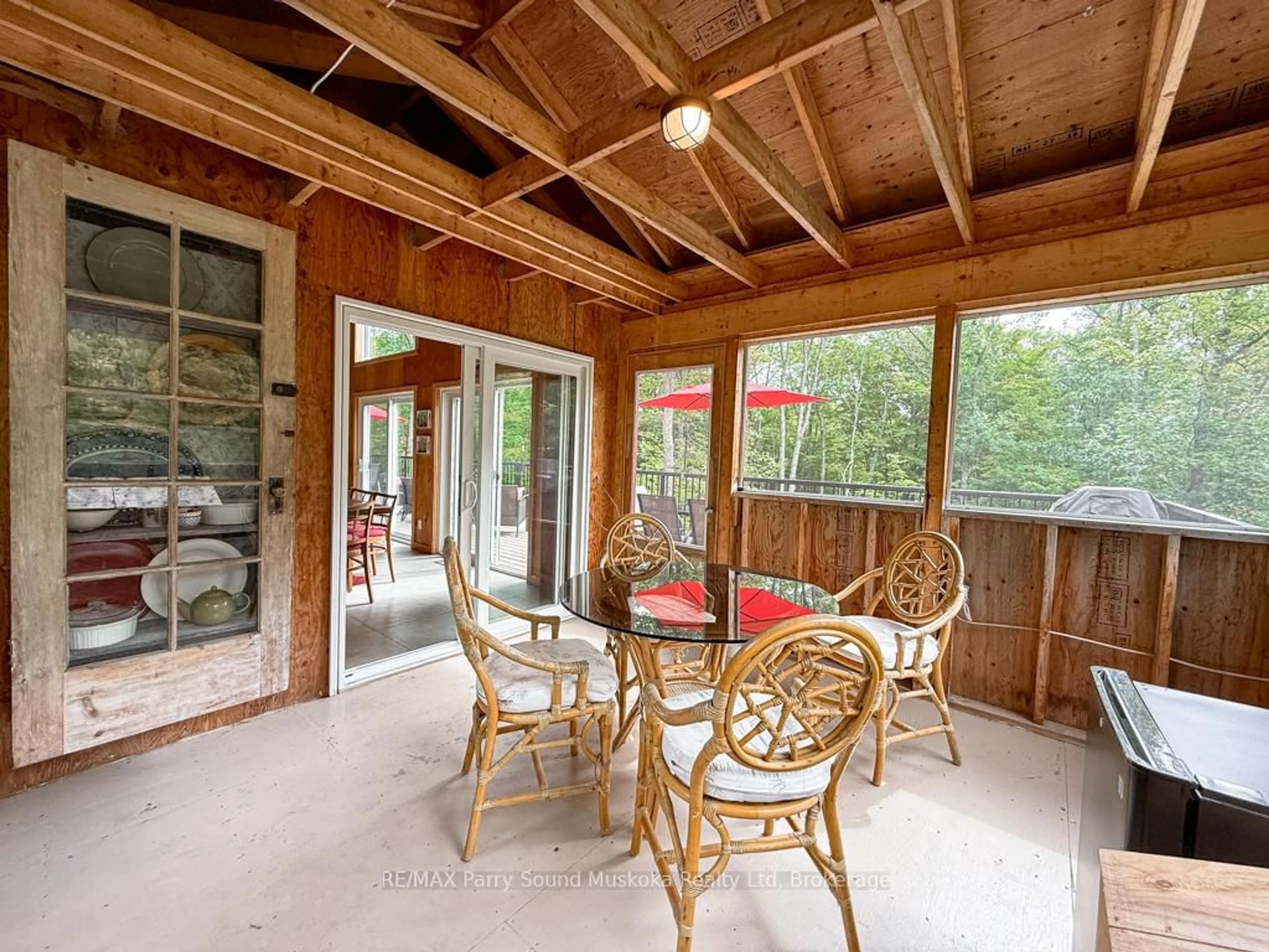 Patio, water/lake/river/ocean view for 71 Crown Retreats Rd, Whitestone Ontario P0A 1G0