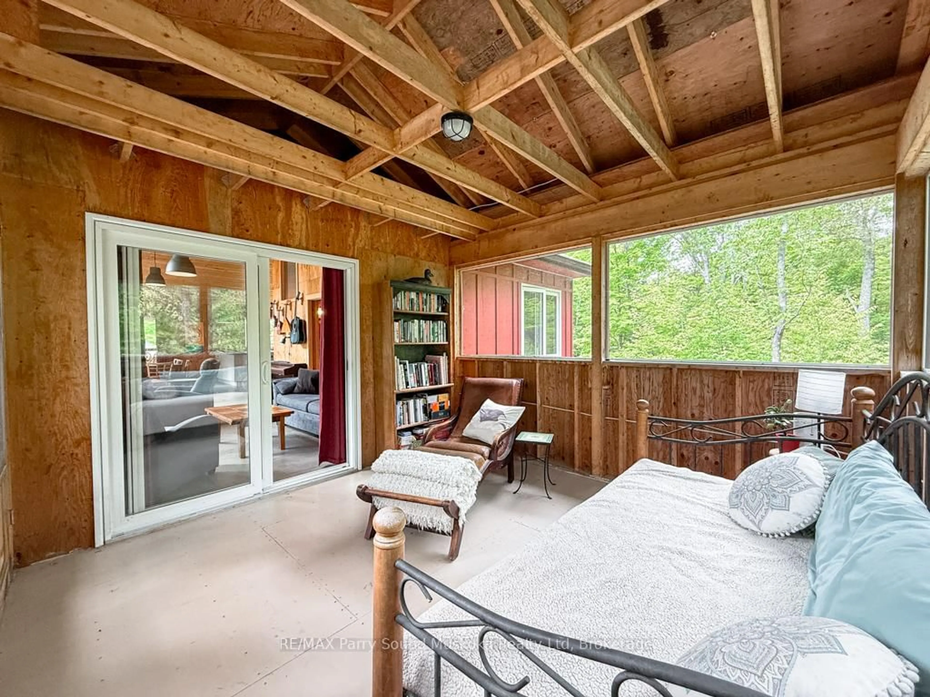Patio, water/lake/river/ocean view for 71 Crown Retreats Rd, Whitestone Ontario P0A 1G0