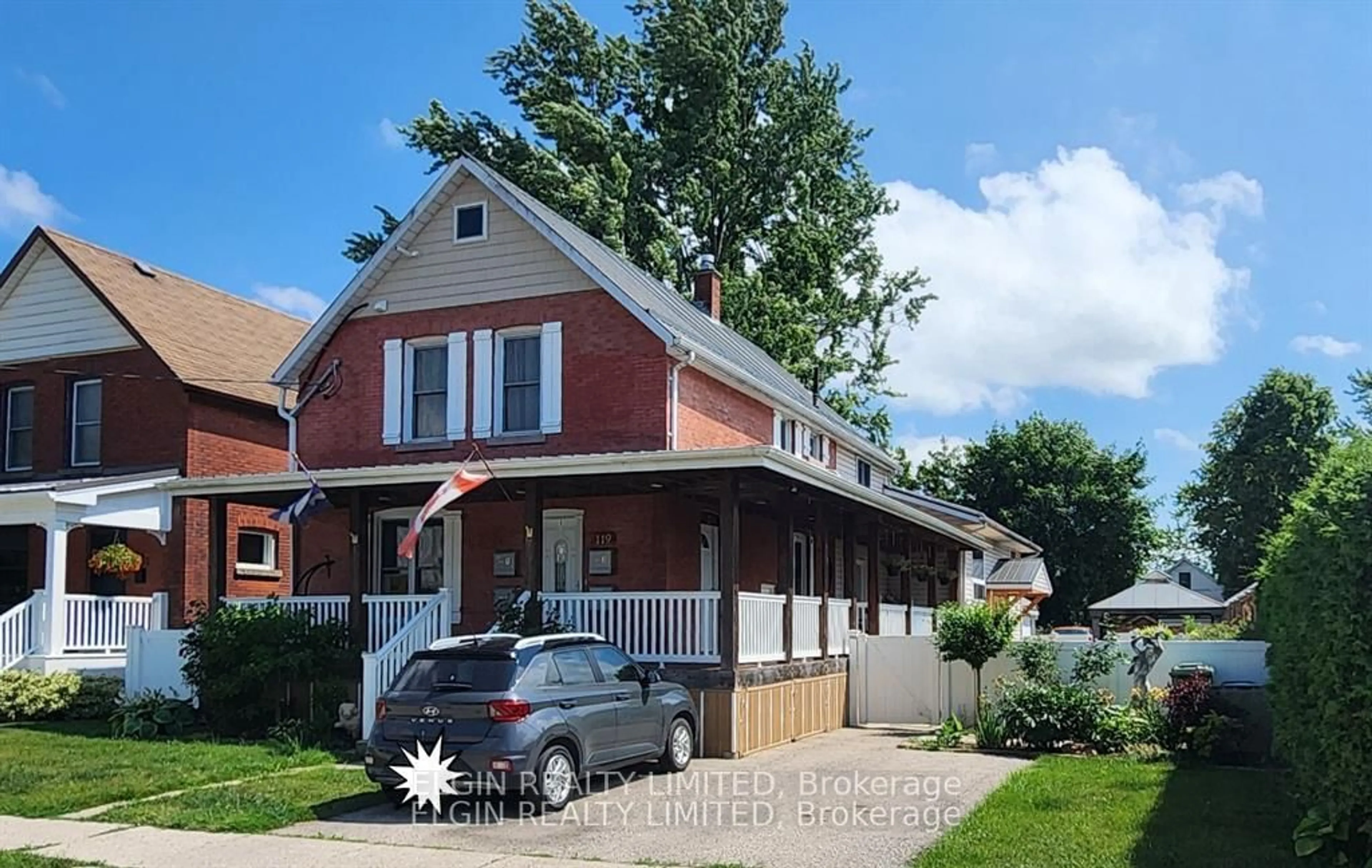Home with brick exterior material, street for 119 Erie St, St. Thomas Ontario N5R 2N1