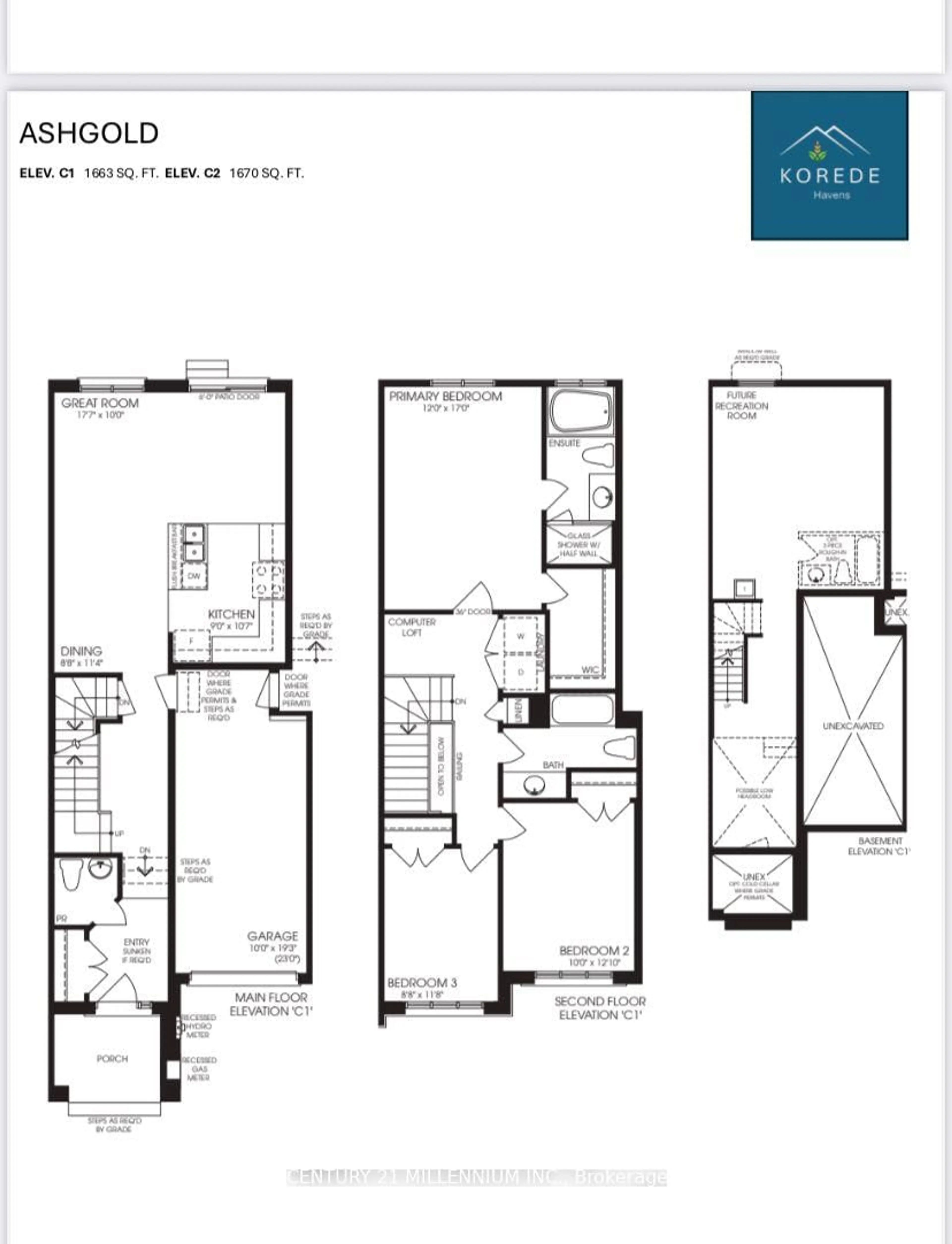 Floor plan for LOT 28 RUE CHATELAIN St, Alfred and Plantagenet Ontario K0B 1A0