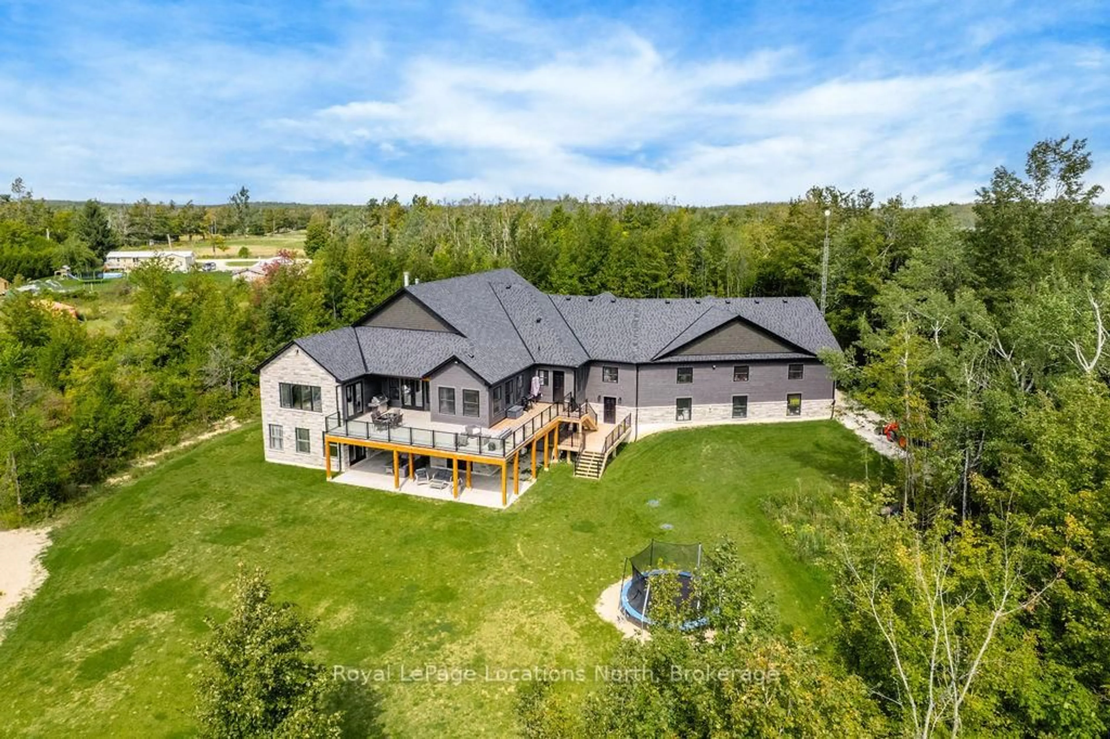 A pic from outside/outdoor area/front of a property/back of a property/a pic from drone, mountain view for 429540 8th B Concession, Grey Highlands Ontario N0C 1M0