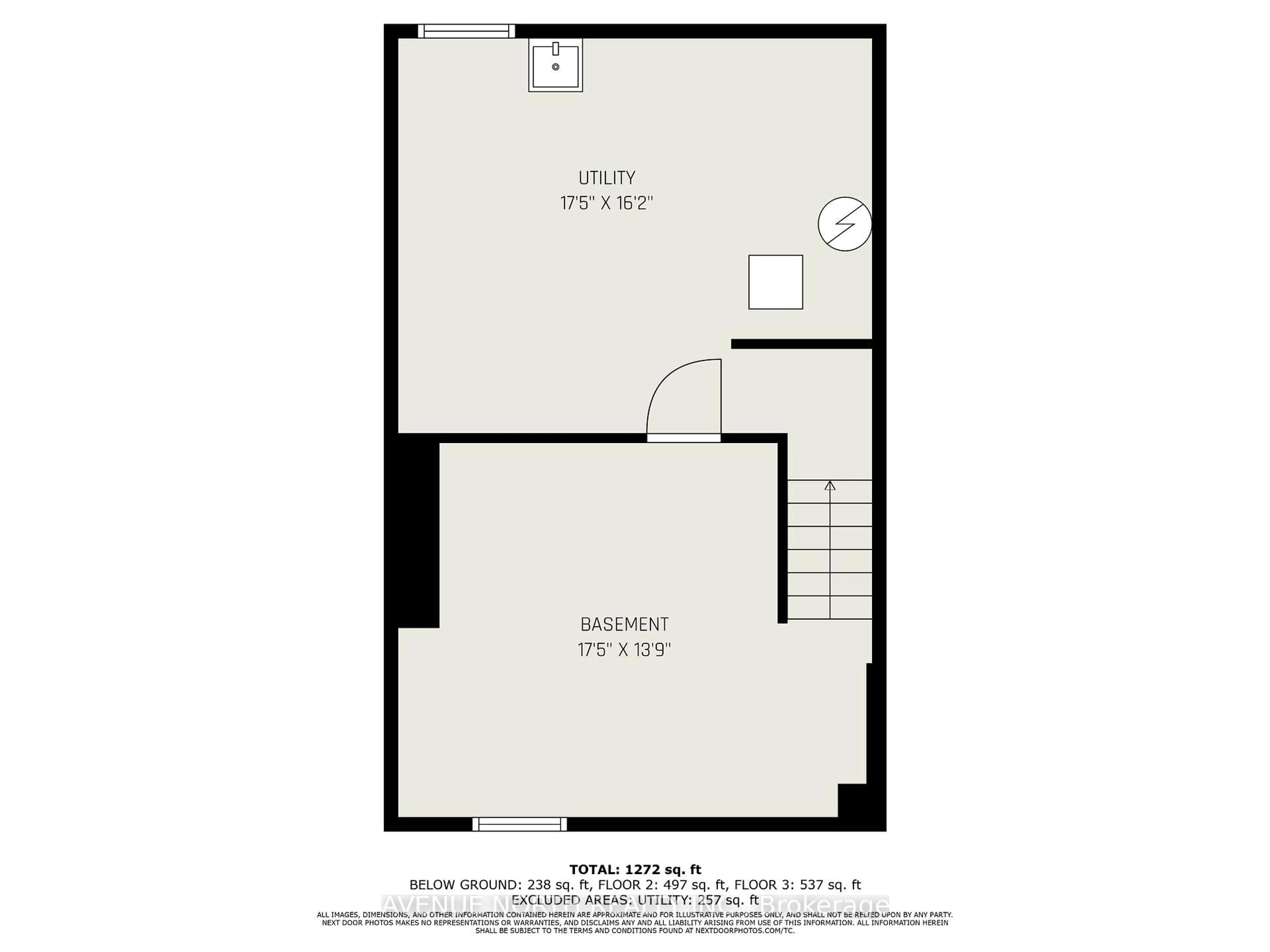 Floor plan for 1790 Dondale St, St, Ottawa Ontario K1B 5H8