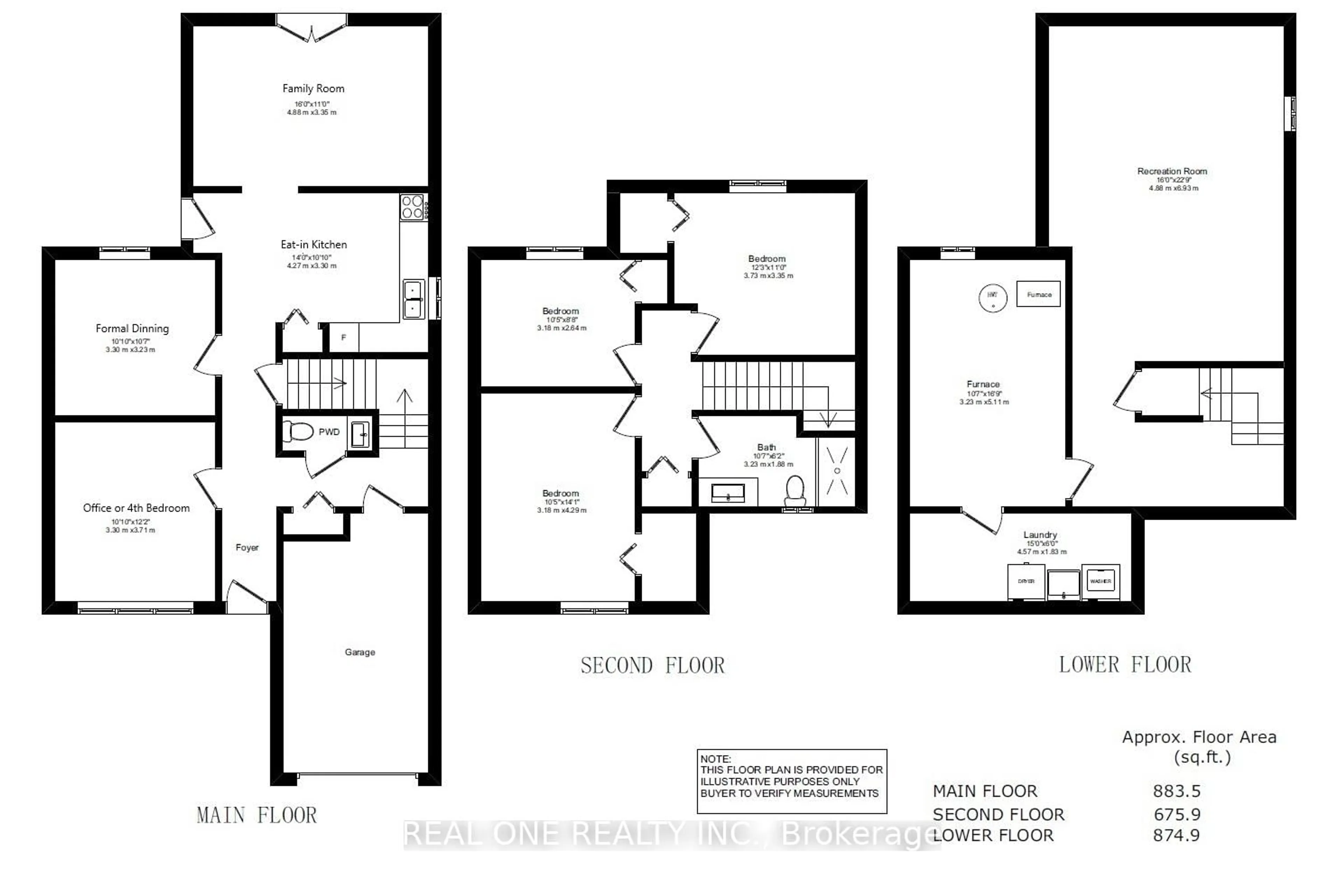 Floor plan for 79 Lorenzo Dr, Hamilton Ontario L9A 5J5