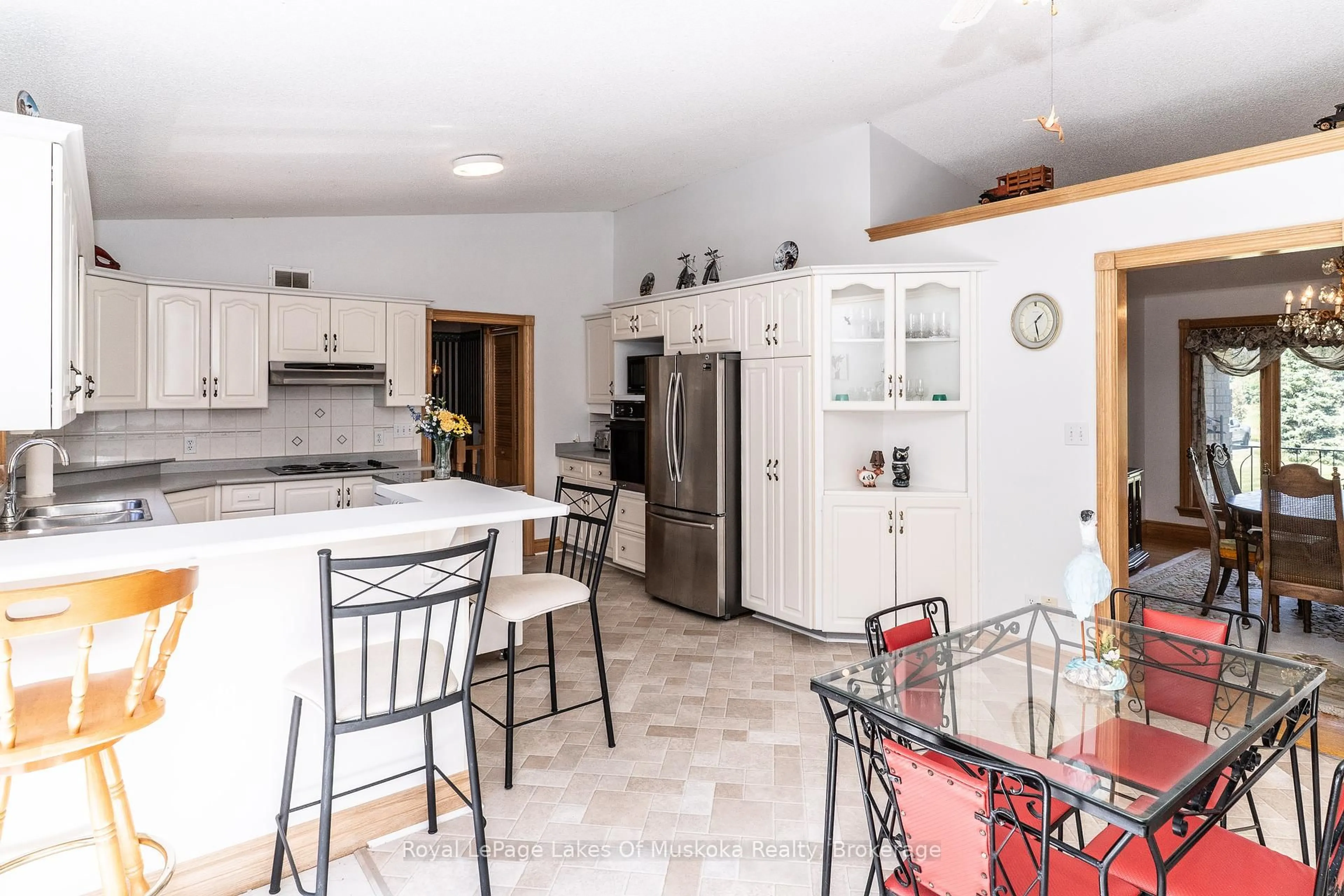 Open concept kitchen, ceramic/tile floor for 1419 Beatrice Townline Rd, Muskoka Lakes Ontario P1L 1X4