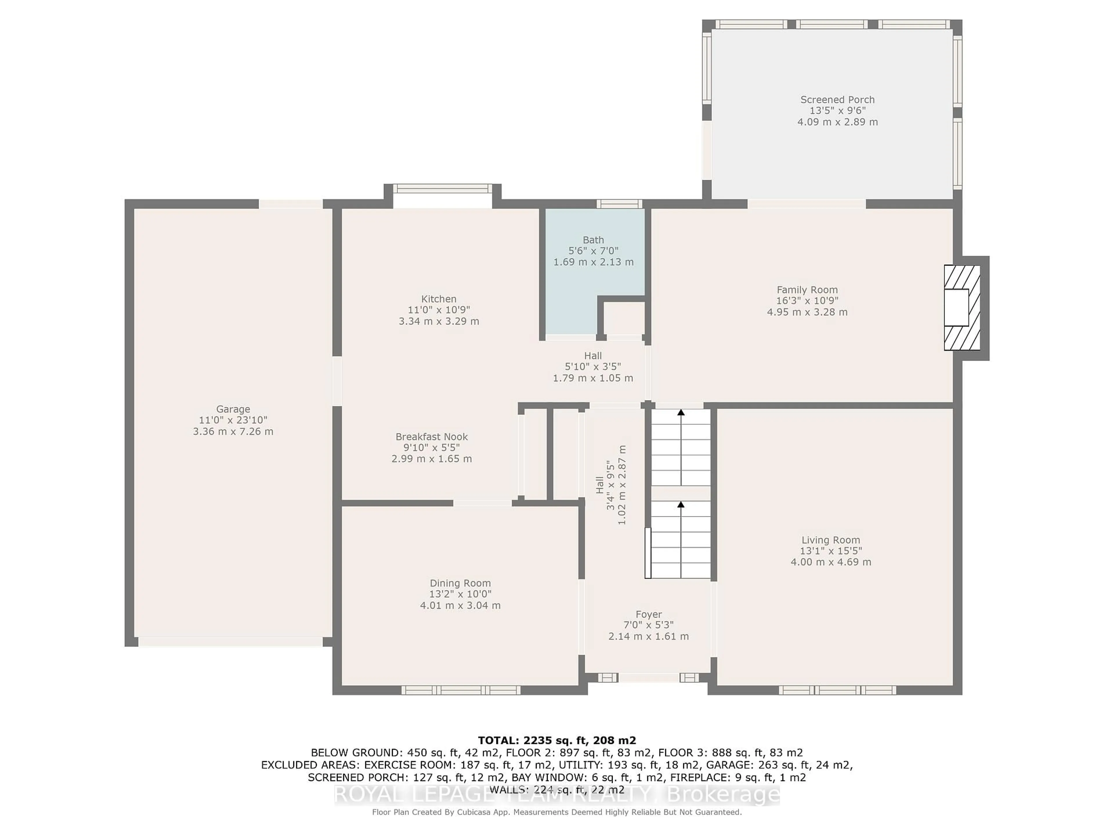 Floor plan for 2128 Hubbard Cres, Ottawa Ontario K1J 6L2