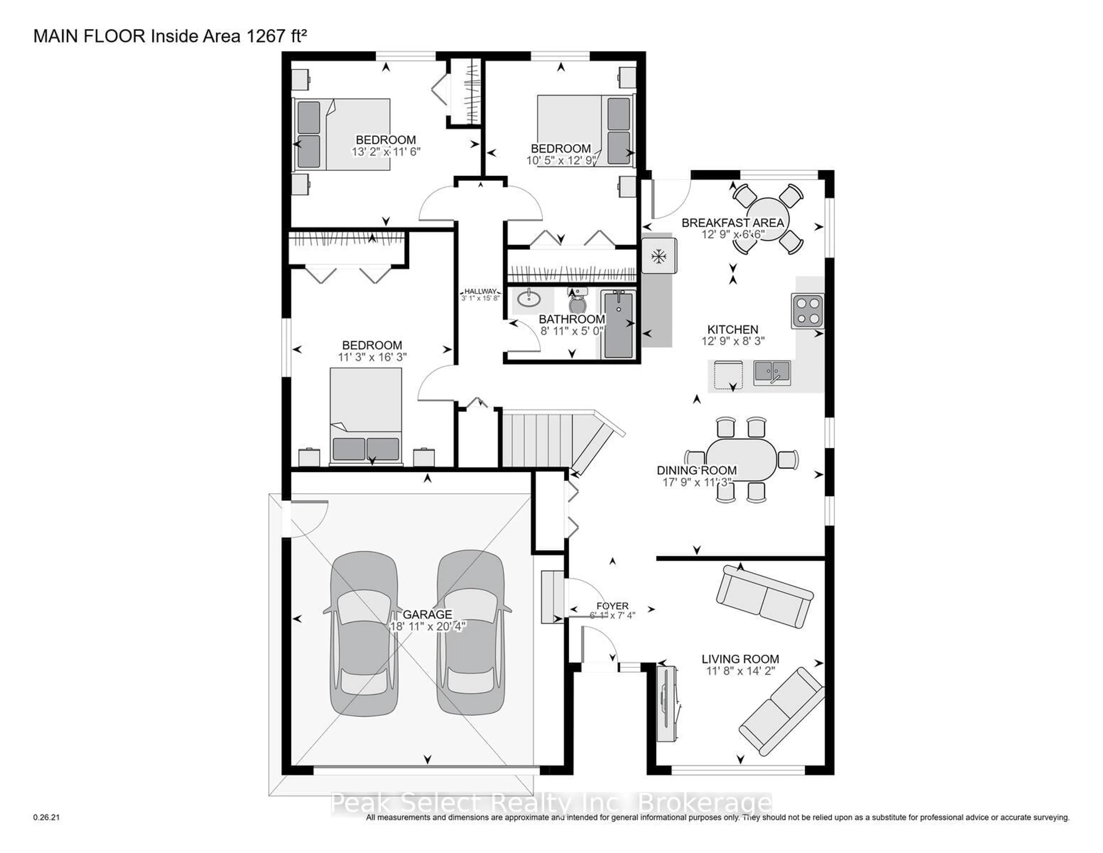 Floor plan for 62 Killoran Cres, Stratford Ontario N4Z 1H6