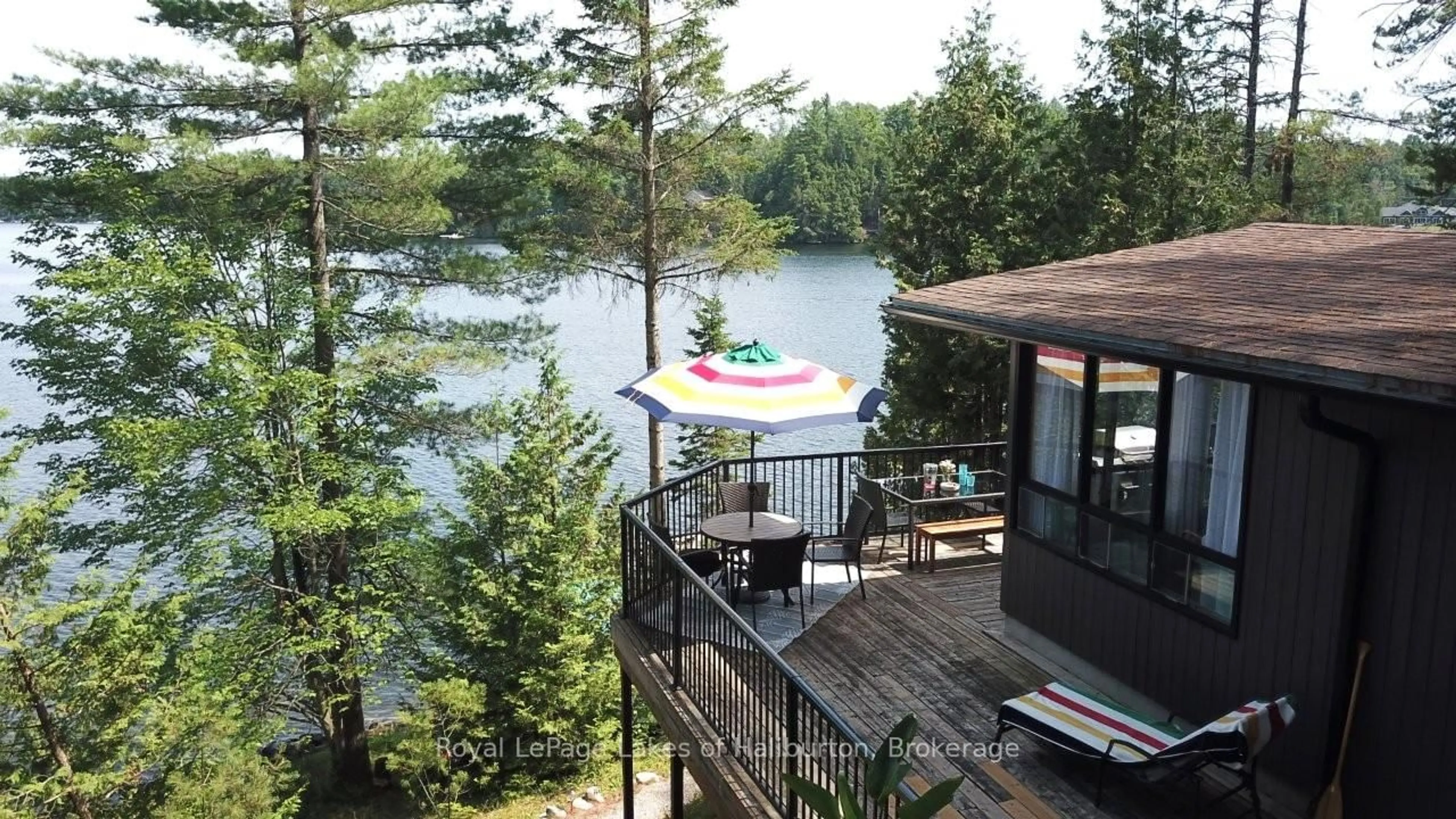 Patio, water/lake/river/ocean view for 102 Fire Route 364A Rte, Trent Lakes Ontario K0M 2A0