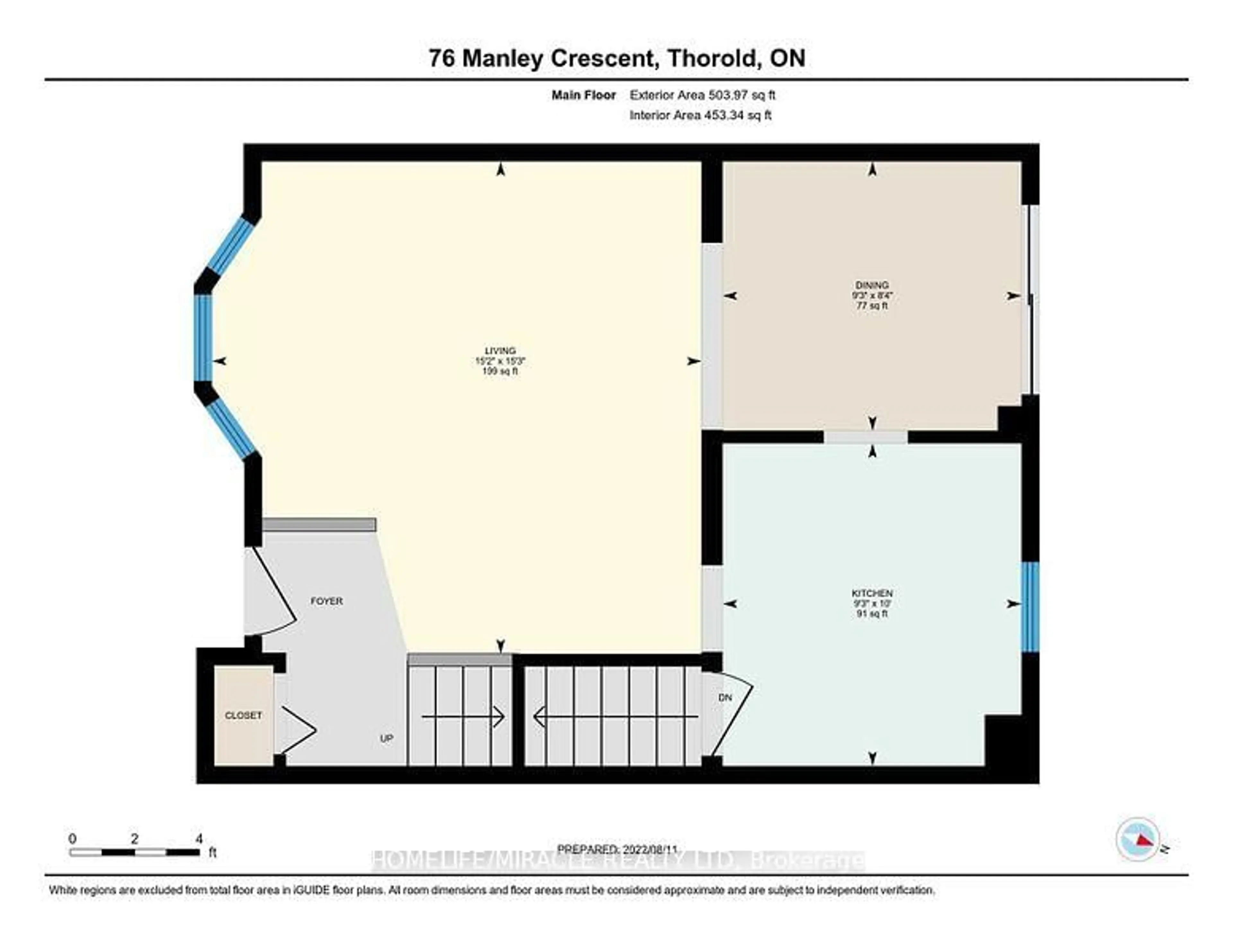 Floor plan for 76 Manley Cres, Thorold Ontario L2V 4K3