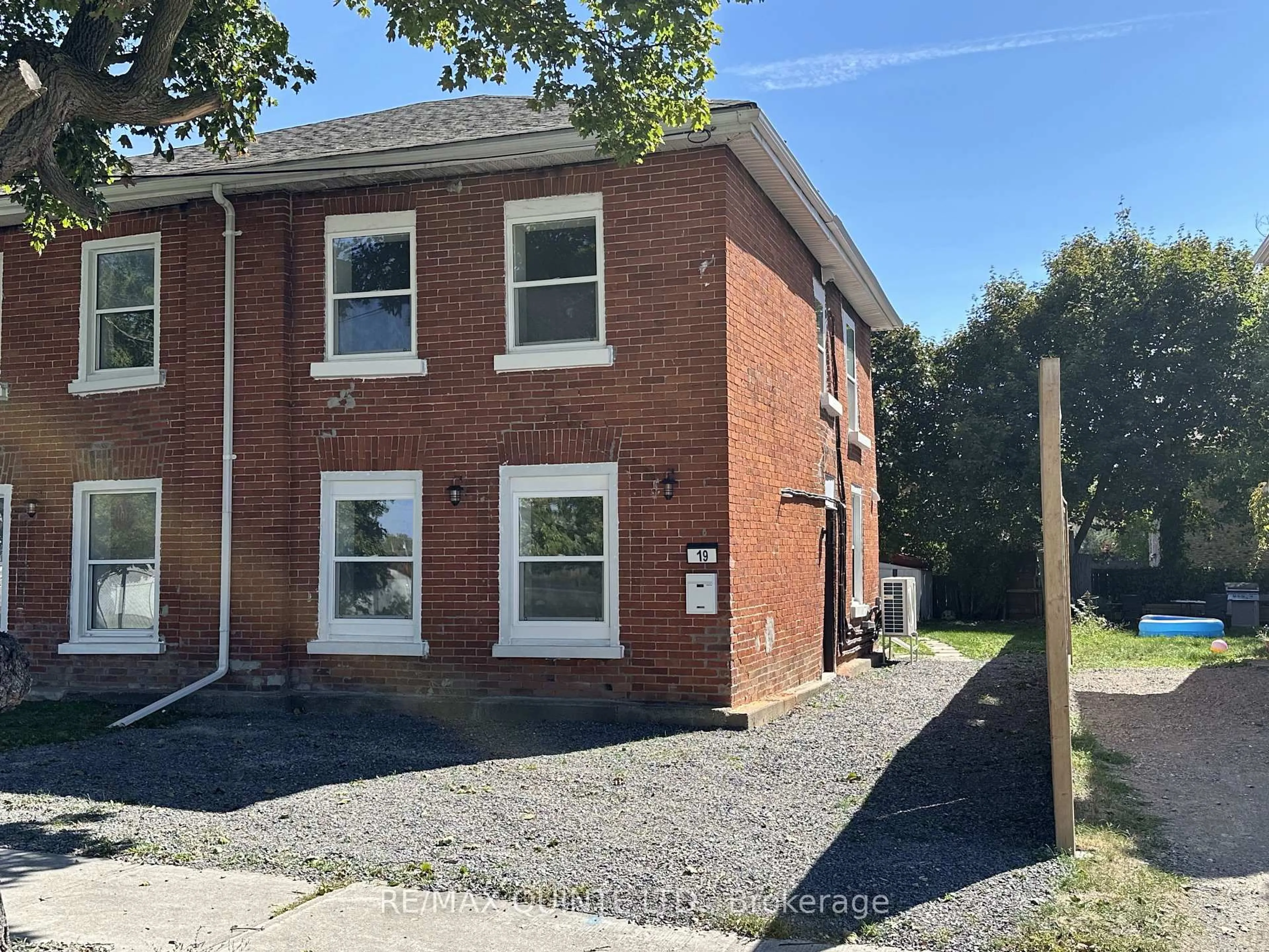 Home with brick exterior material, street for 19 & 21 Railway Terr, Belleville Ontario K8N 2R8
