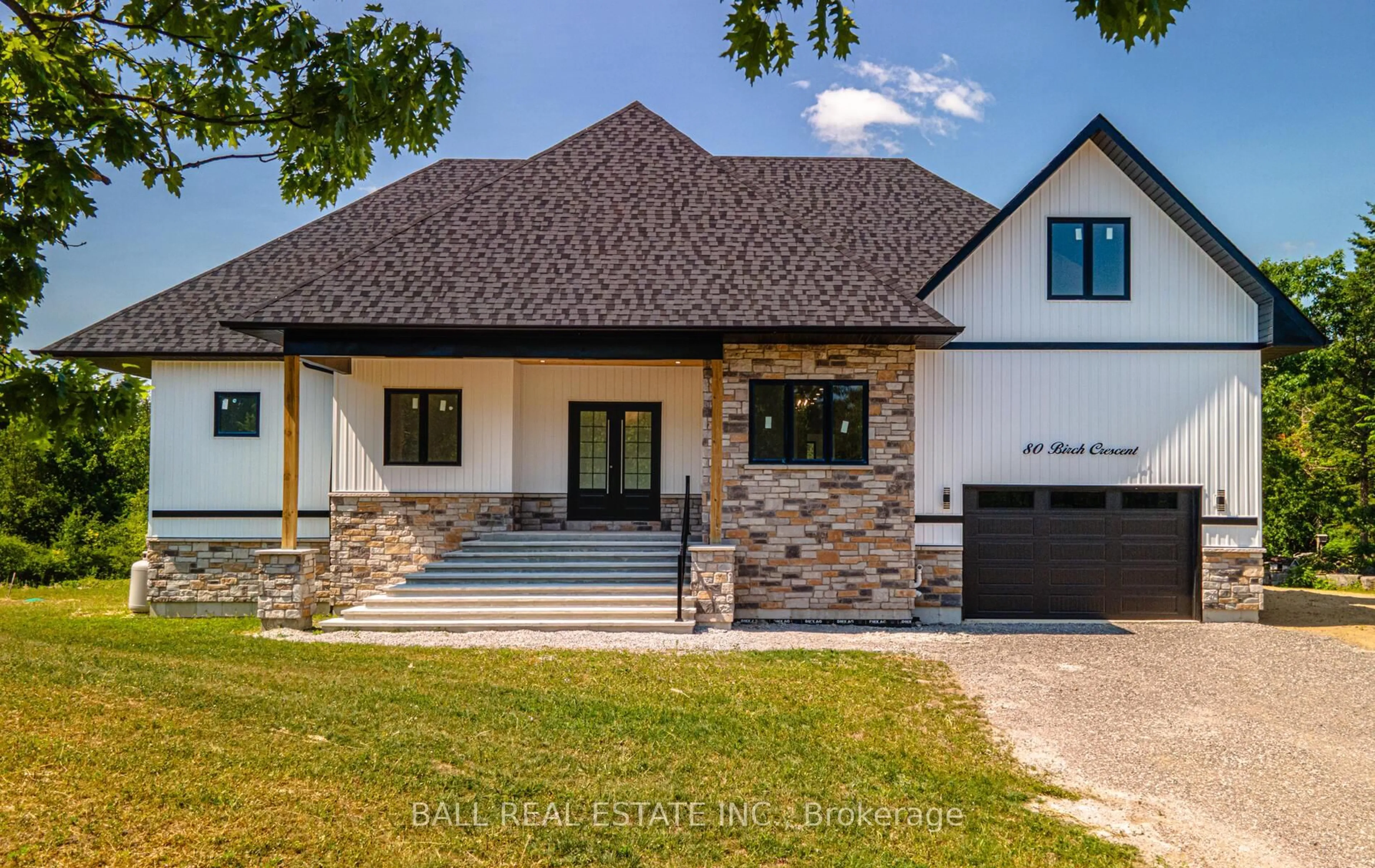 Home with brick exterior material, street for 80 Birch Cres, Kawartha Lakes Ontario K0M 1A0