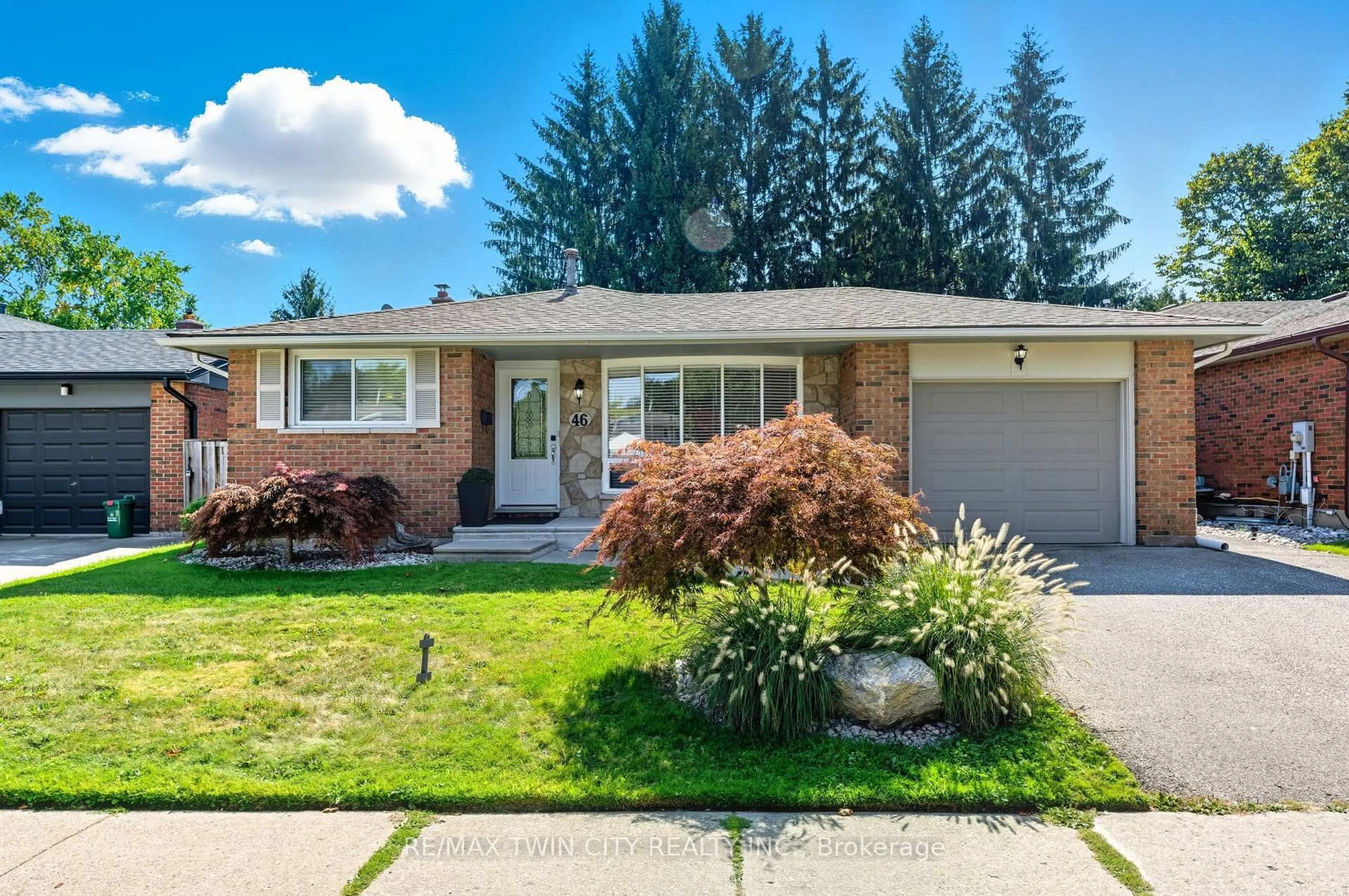 Home with brick exterior material, street for 46 Ashgrove Ave, Brantford Ontario N3R 6E4