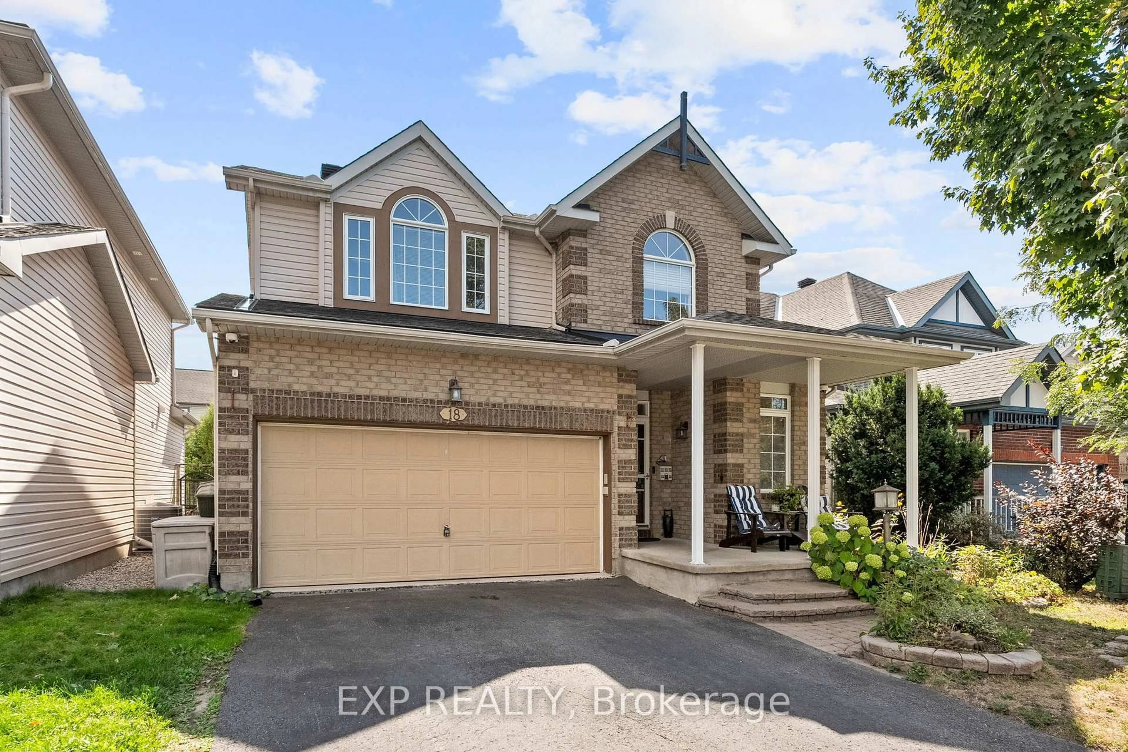Home with brick exterior material, street for 18 Golders Green Lane, Ottawa Ontario K2J 5C1