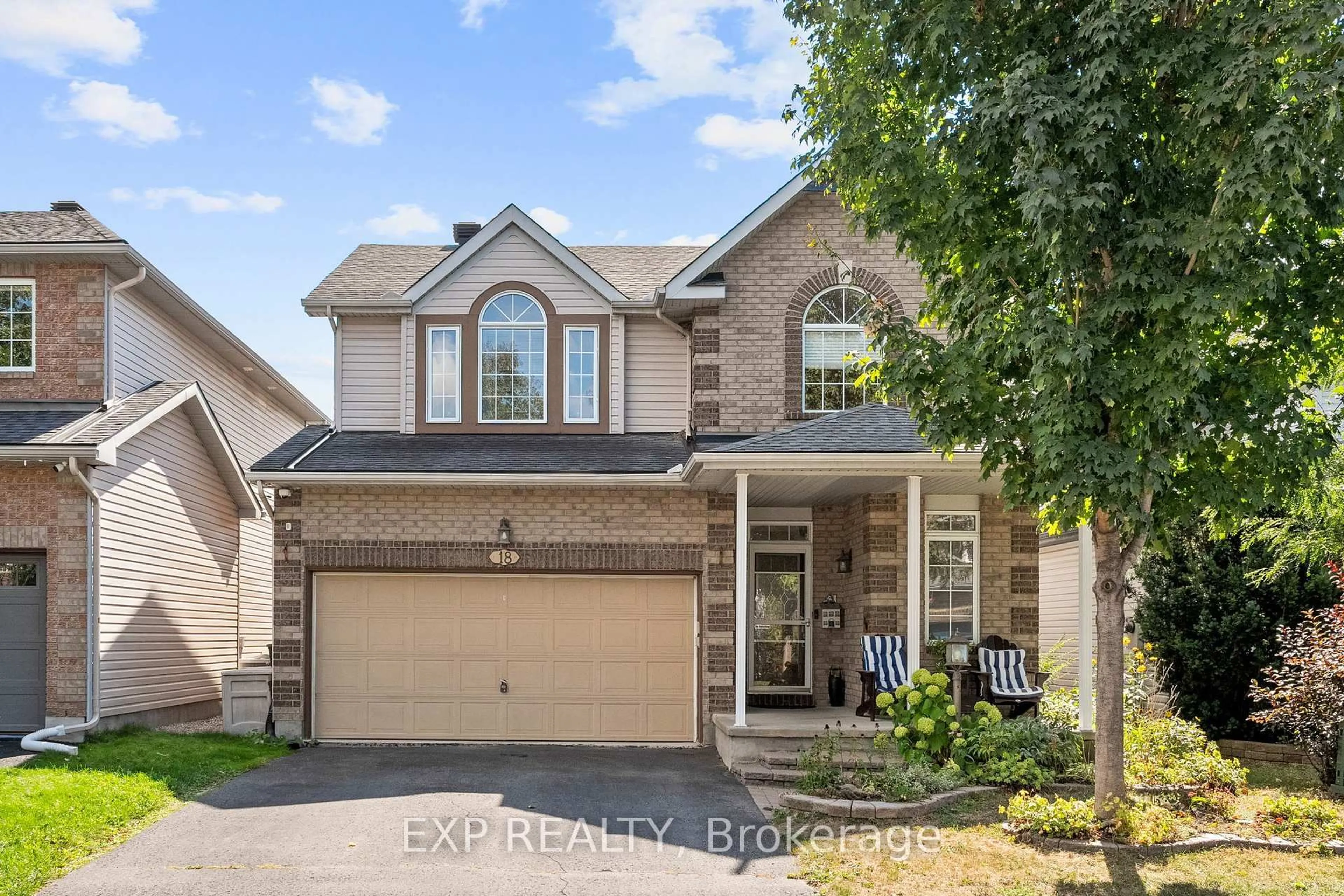 Home with brick exterior material, street for 18 Golders Green Lane, Ottawa Ontario K2J 5C1