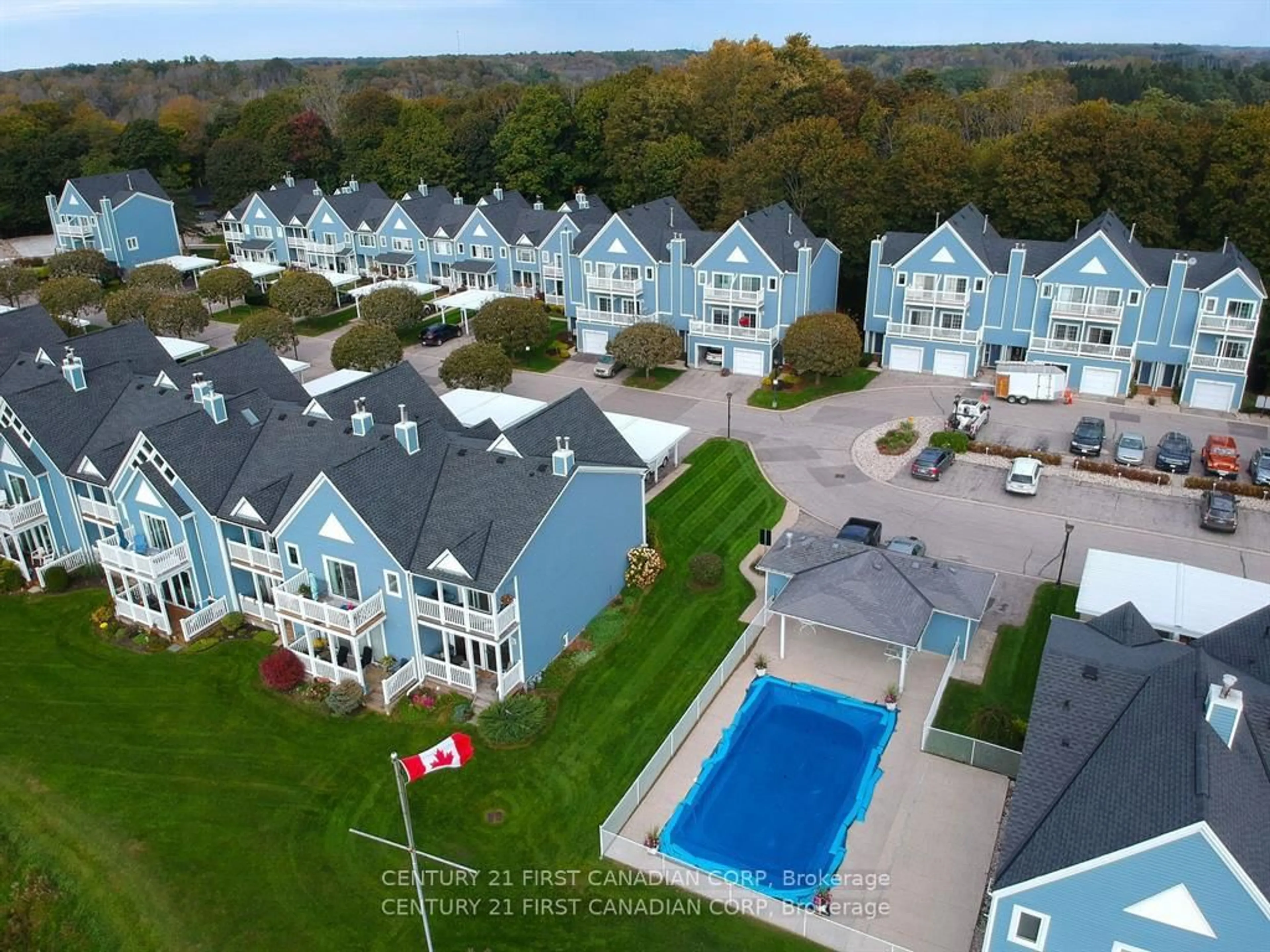 A pic from outside/outdoor area/front of a property/back of a property/a pic from drone, water/lake/river/ocean view for 374 Front St #10, Central Elgin Ontario N5L 1E9