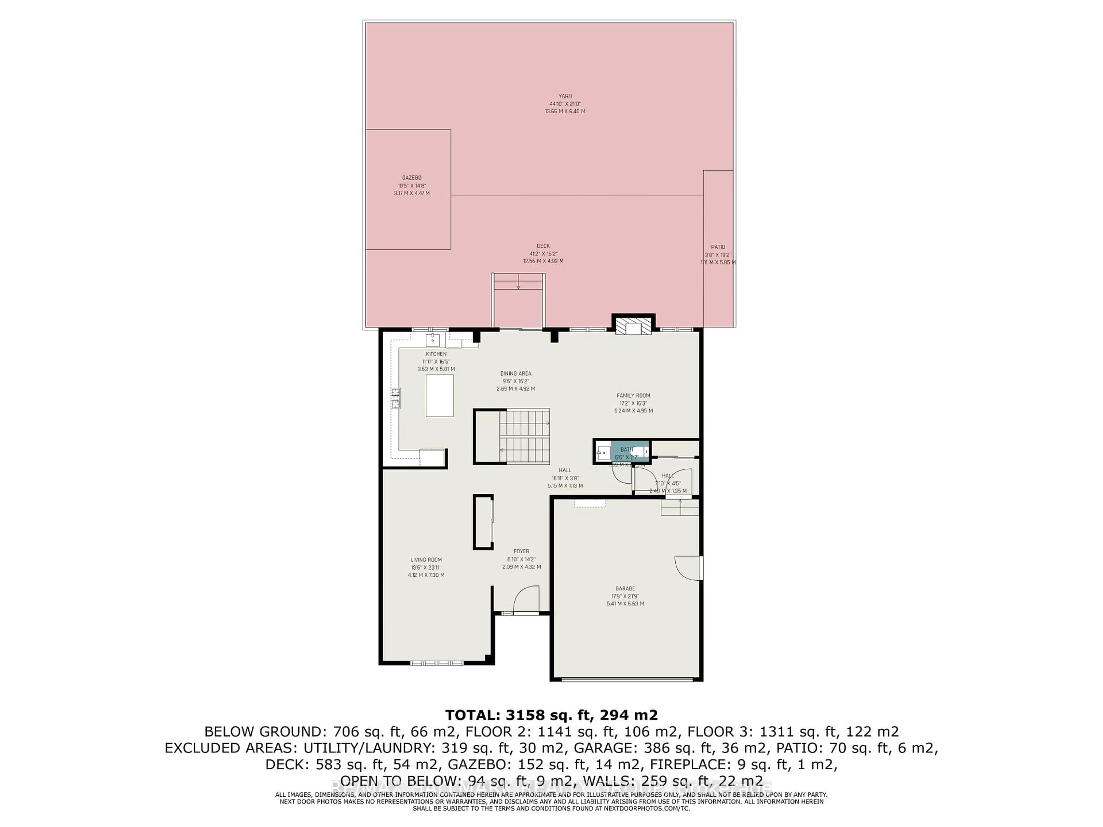 Floor plan for 1015 Winterspring Rdge, Ottawa Ontario K4A 0S5