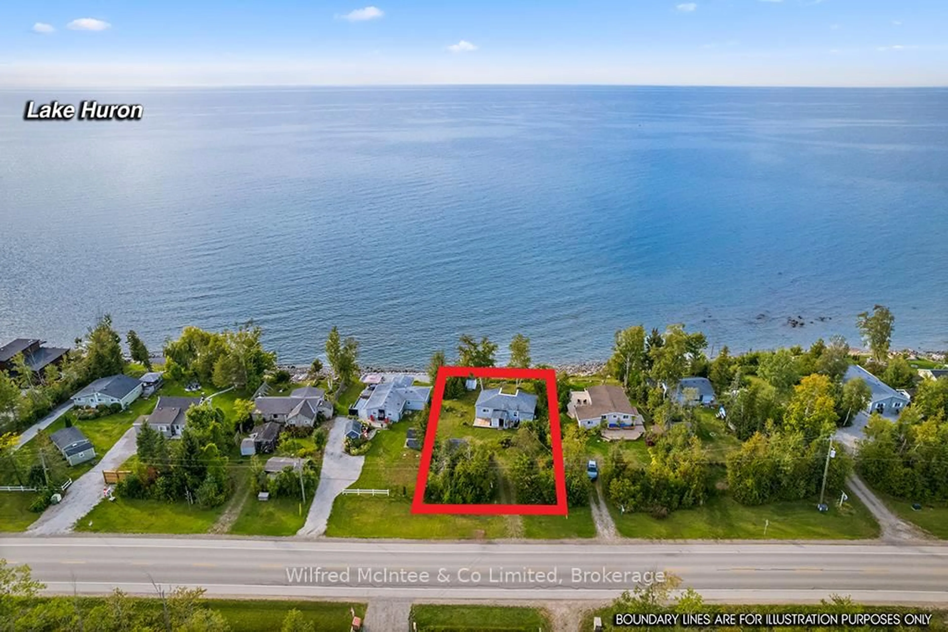 A pic from outside/outdoor area/front of a property/back of a property/a pic from drone, water/lake/river/ocean view for 495 BRUCE ROAD 13, Native Leased Lands Ontario N0H 2L0