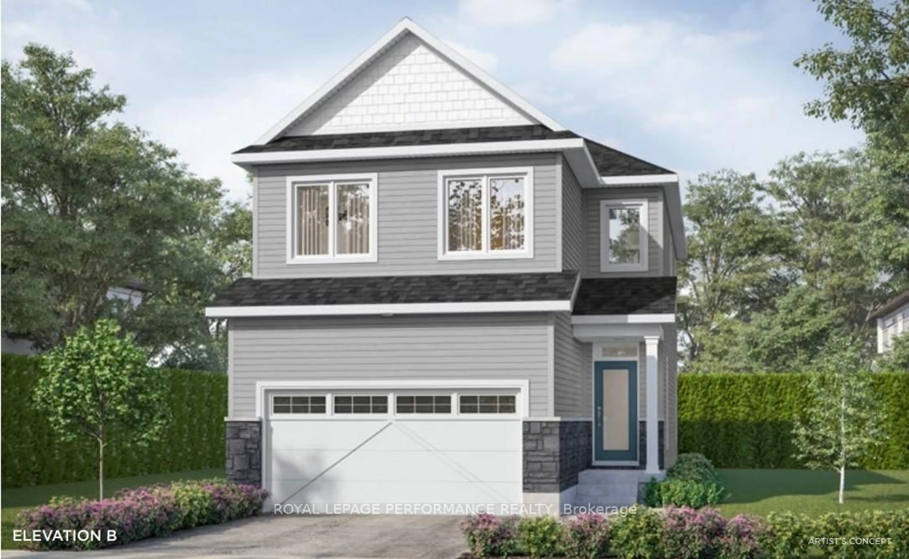 Home with vinyl exterior material, street for 204 Ginebik Way, Ottawa Ontario K1X 0H4