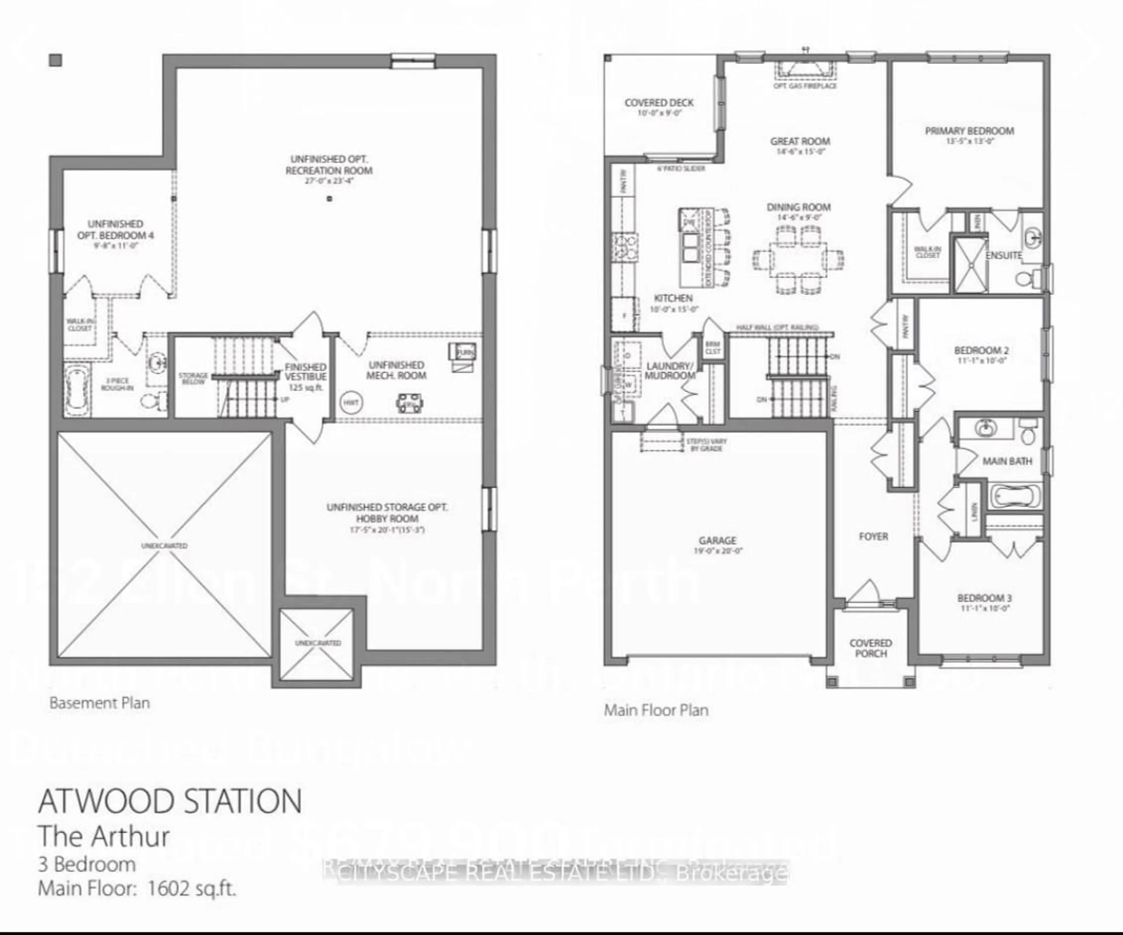 Floor plan for 152 Ellen St, North Perth Ontario N0G 1B0