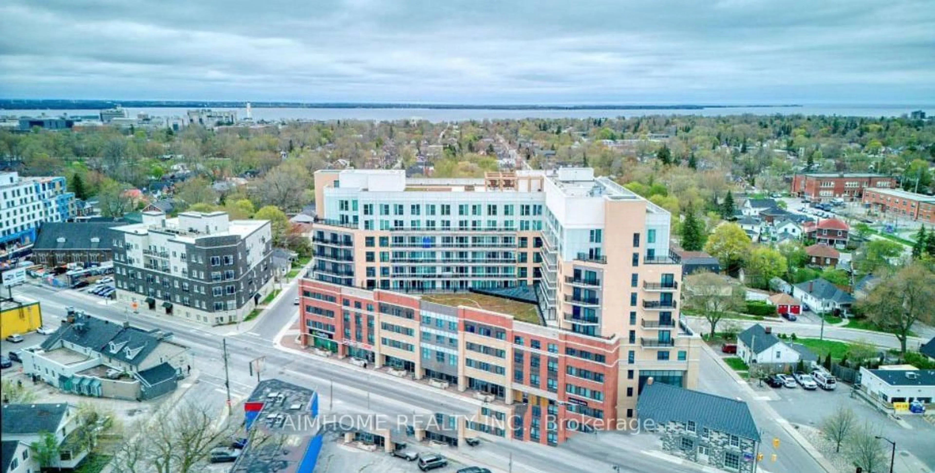 A pic from outside/outdoor area/front of a property/back of a property/a pic from drone, city buildings view from balcony for 652 Princess St St #210, Kingston Ontario K7L 1E5