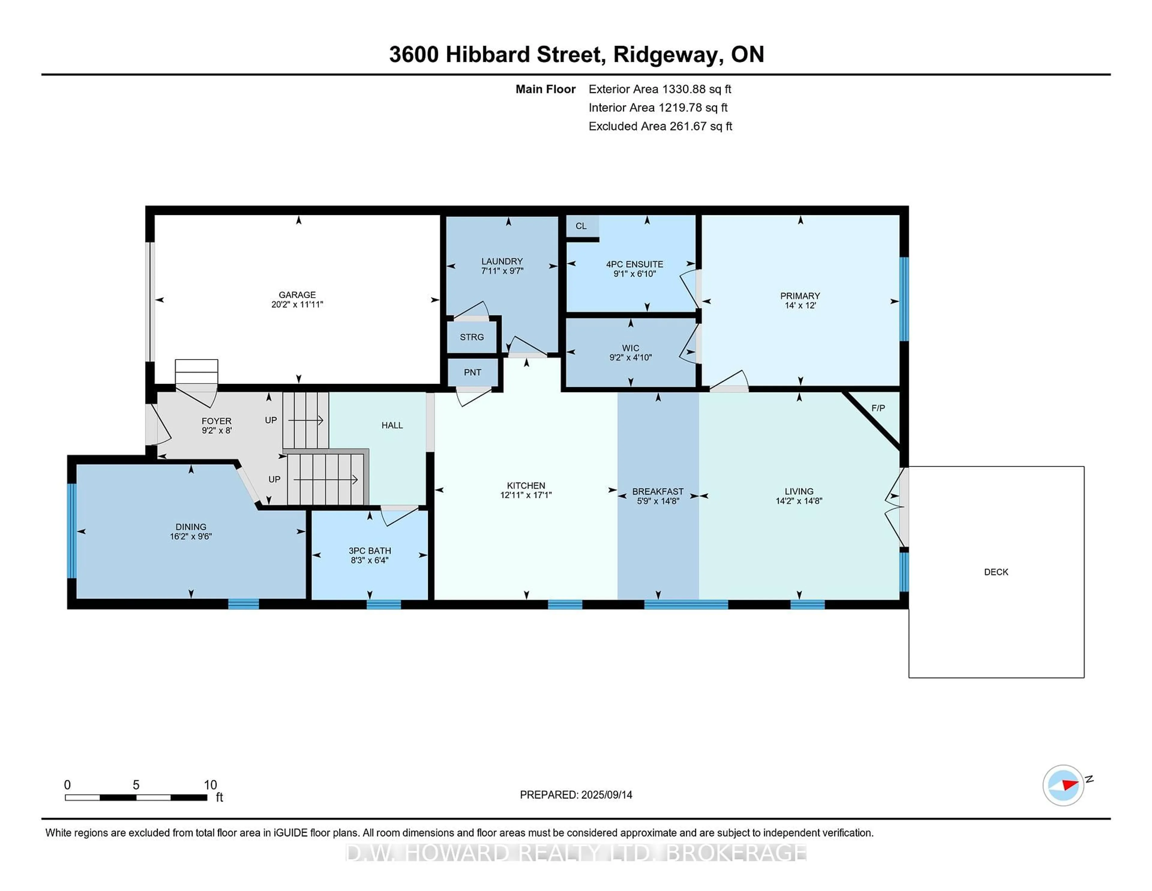 Floor plan for 3600 Hibbard St, Fort Erie Ontario L0S 1N0
