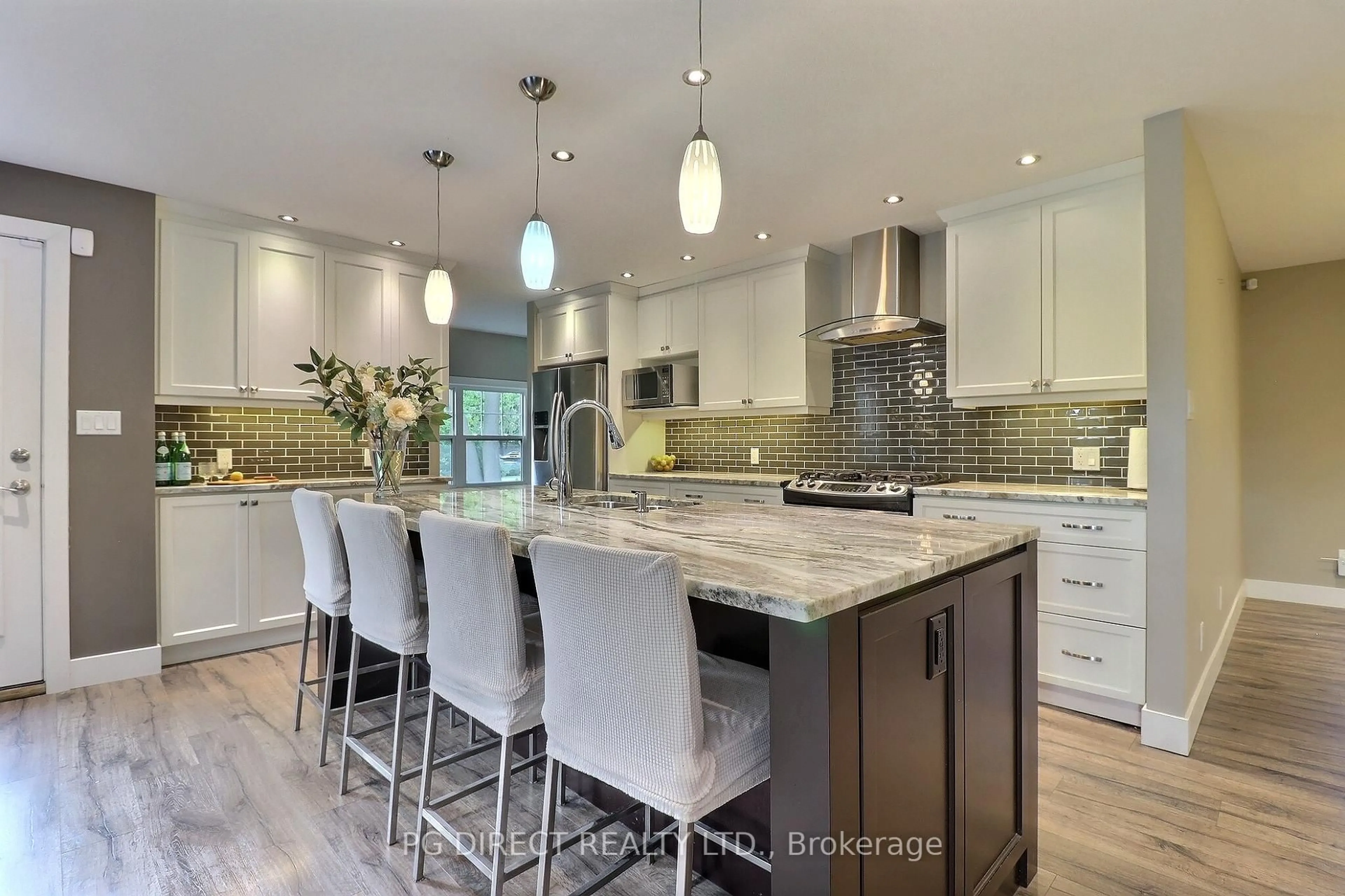 Contemporary kitchen, ceramic/tile floor for 580 Upper Queen St, London South Ontario N6C 3T9