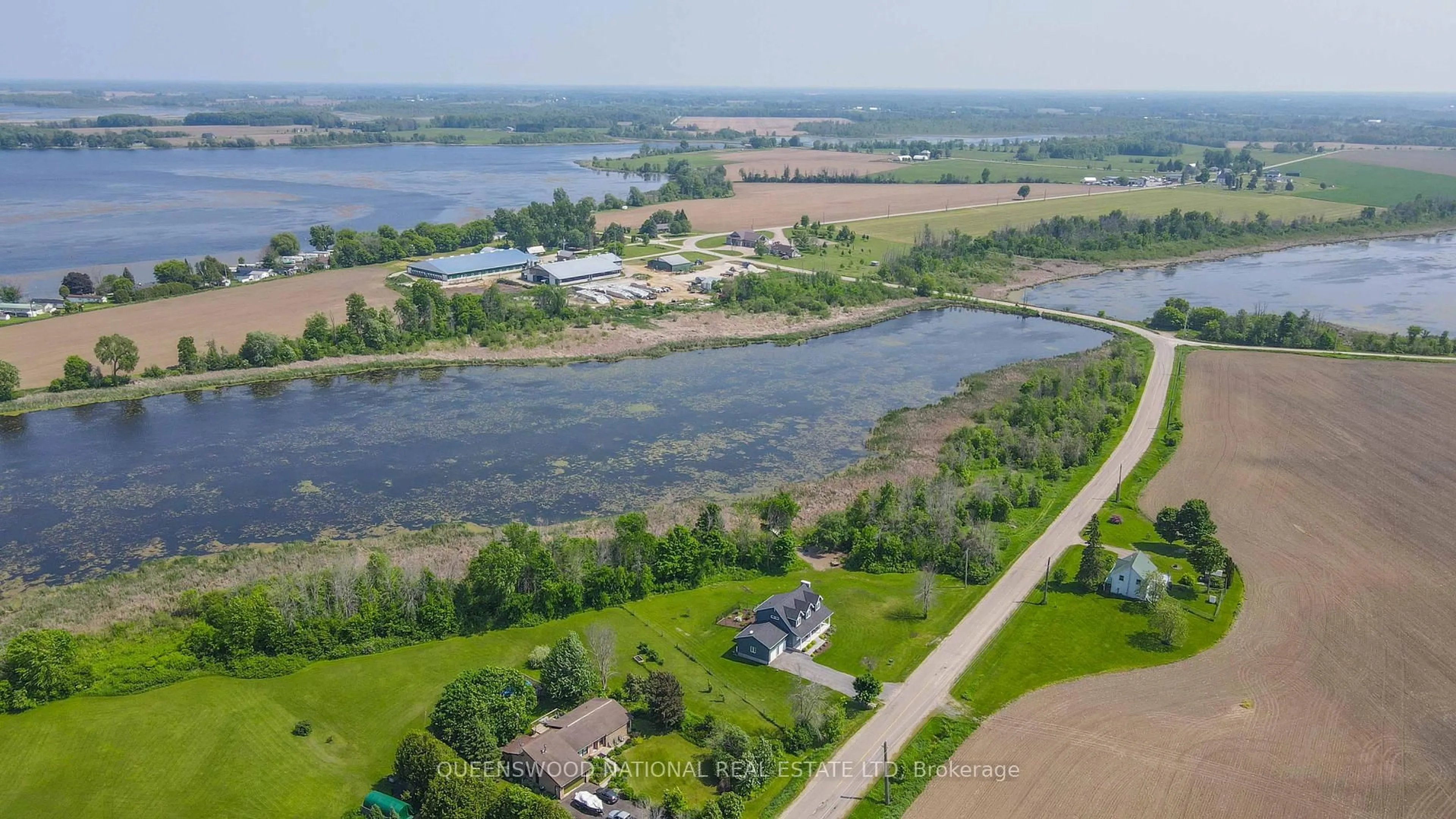 A pic from outside/outdoor area/front of a property/back of a property/a pic from drone, water/lake/river/ocean view for 1010 Kilmarnock Rd, Merrickville-Wolford Ontario K0G 1J0
