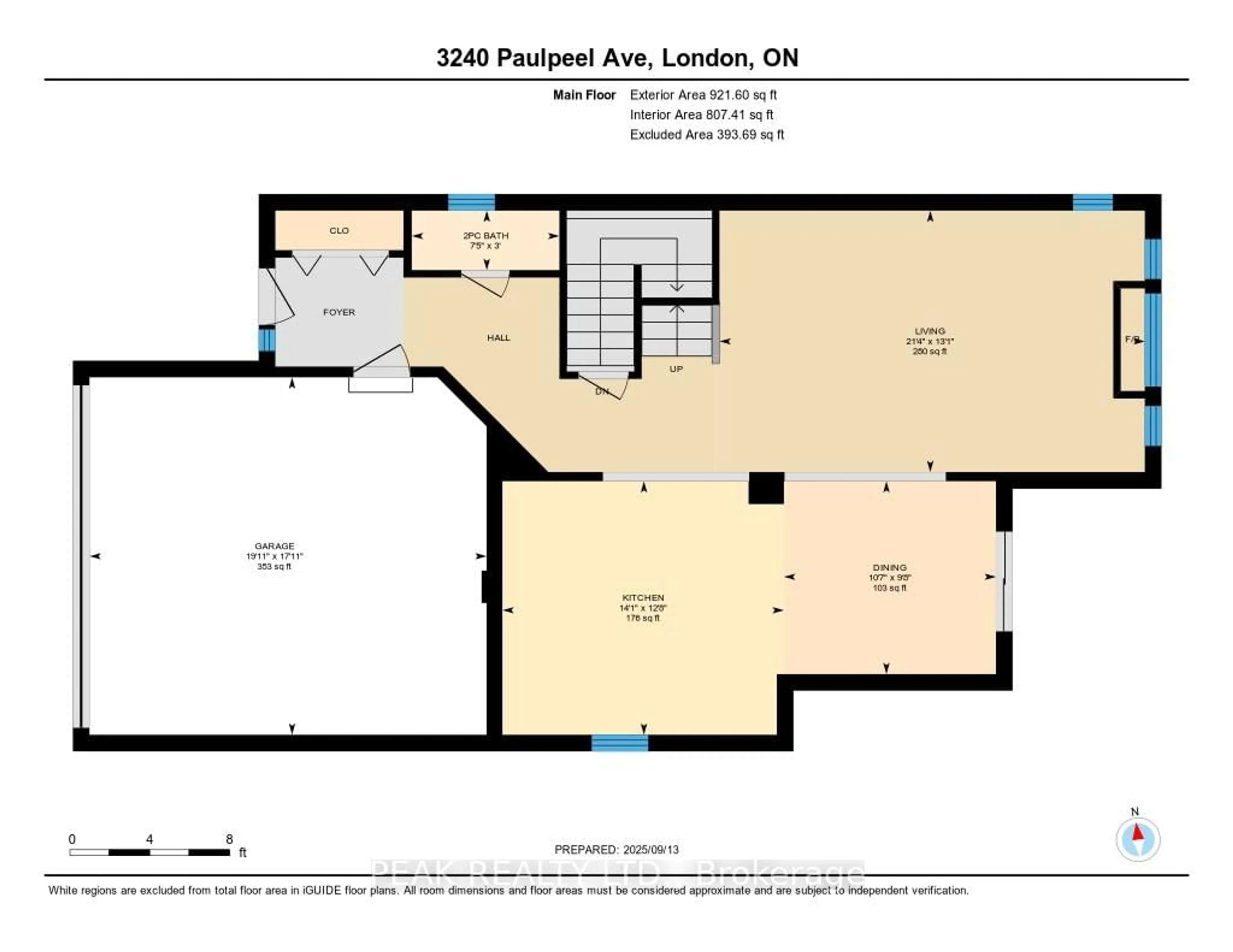 Floor plan for 3240 PAULPEEL Ave, London South Ontario N6L 0A1