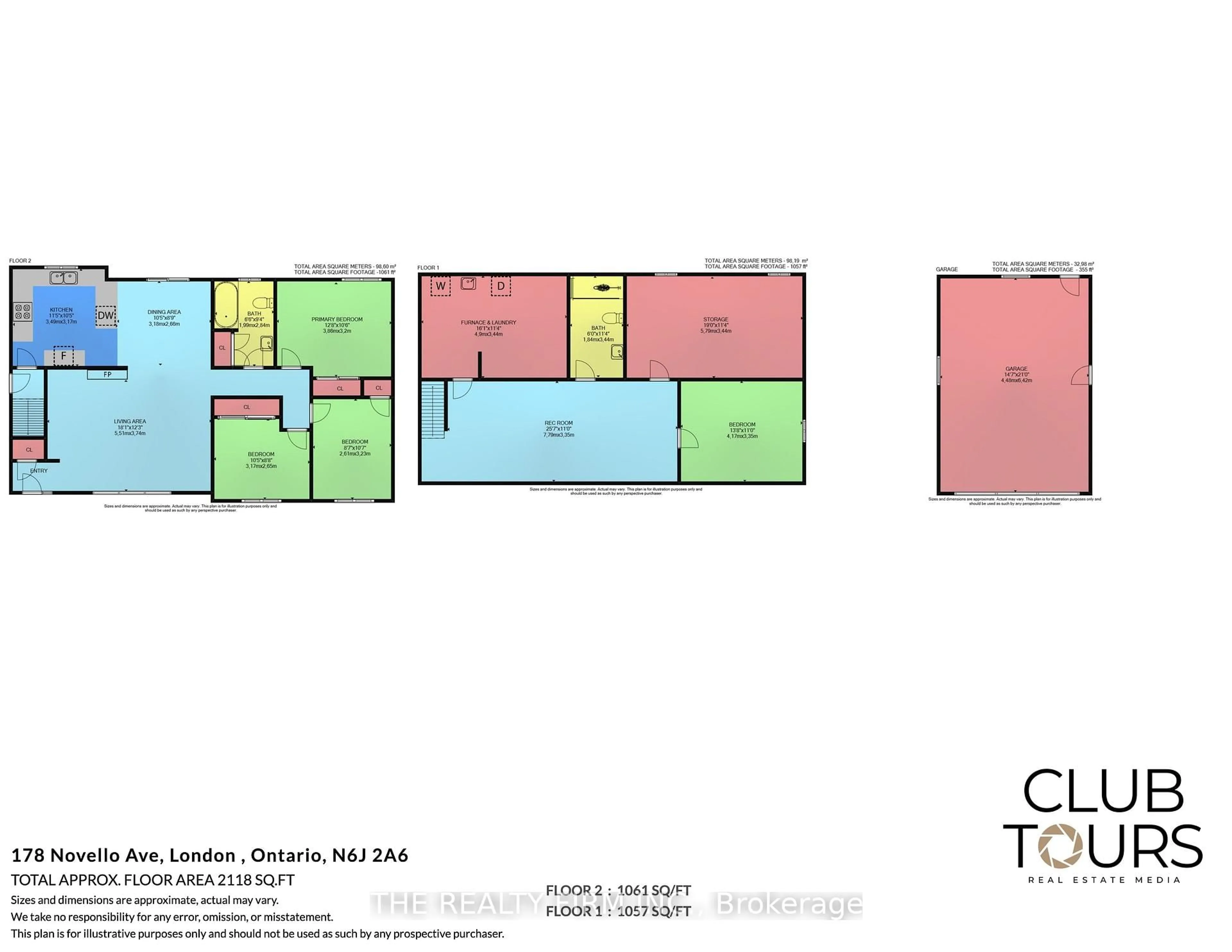 Floor plan for 178 Novello Ave, London South Ontario N6J 2A6