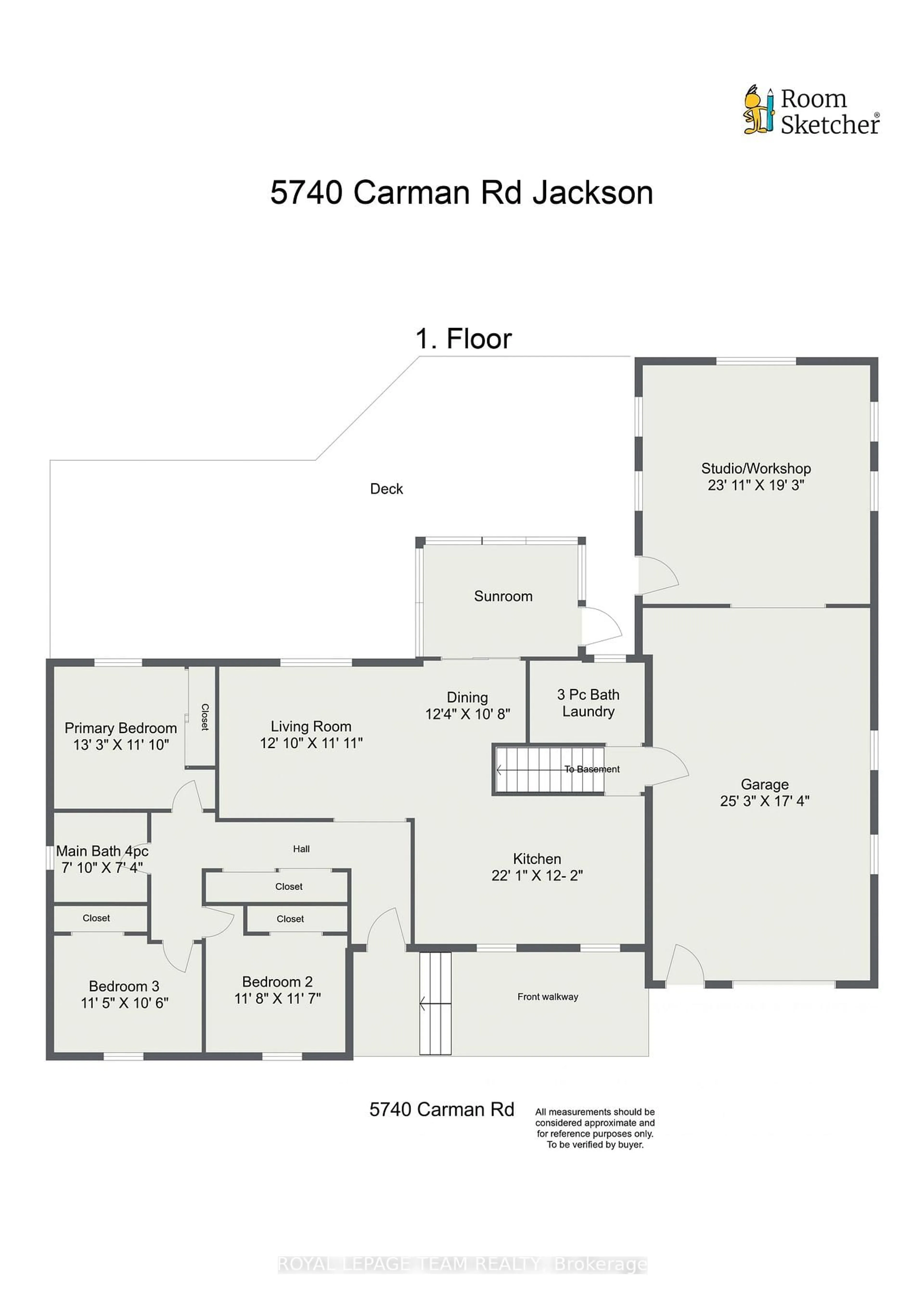 Floor plan for 5740 Carman Rd, South Dundas Ontario K0E 1K0