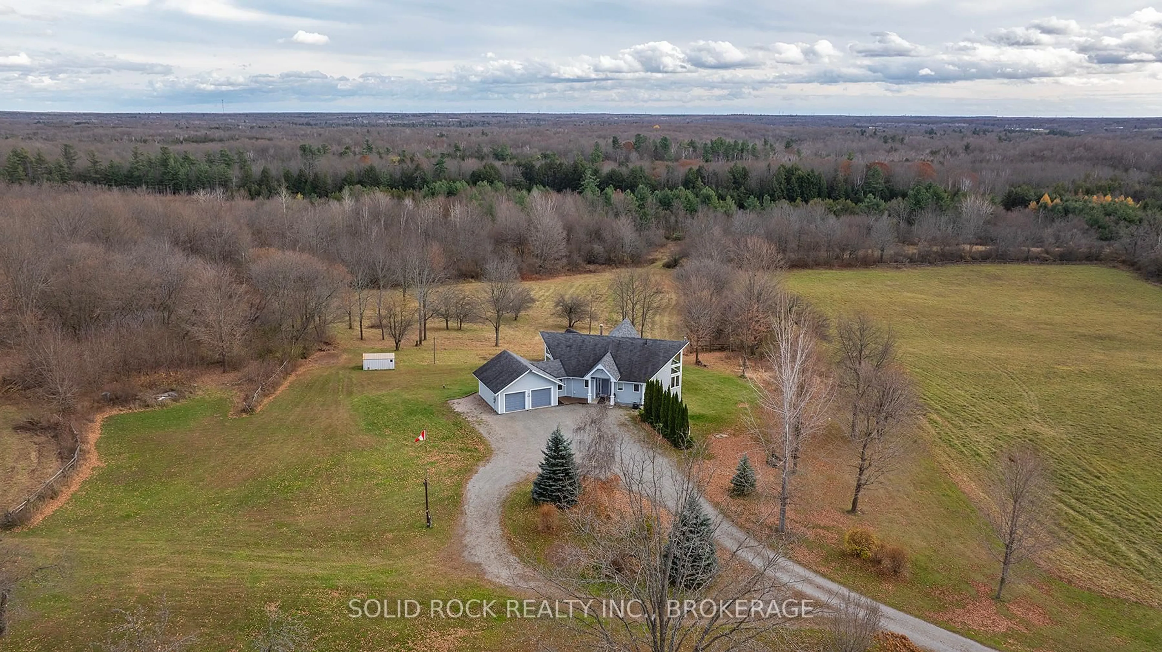 A pic from outside/outdoor area/front of a property/back of a property/a pic from drone, water/lake/river/ocean view for 4419 Old Kingston Rd, Rideau Lakes Ontario K0G 1V0