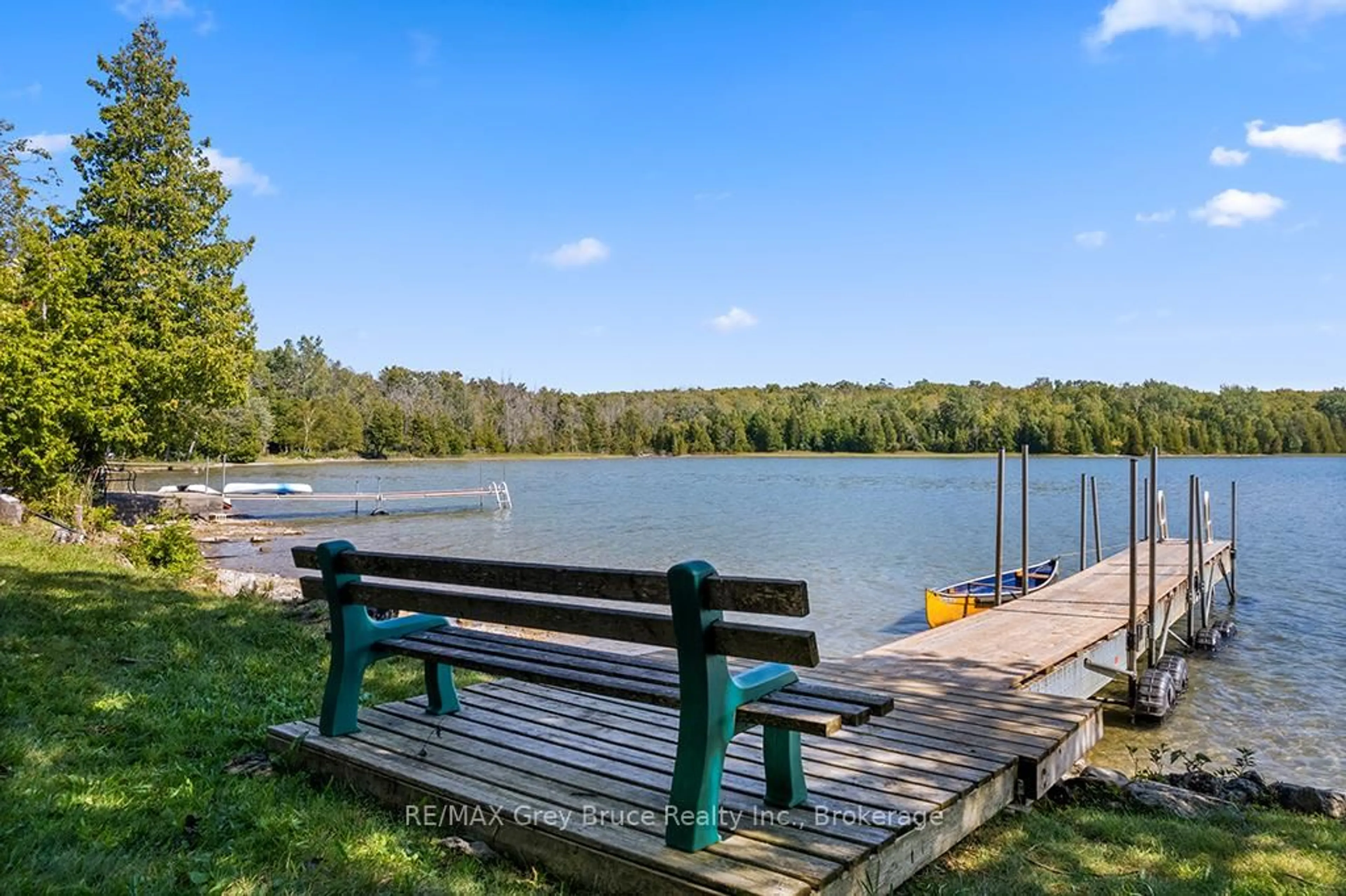 Patio, water/lake/river/ocean view for 283 Britain Lake Rd, Northern Bruce Peninsula Ontario N0H 1Z0