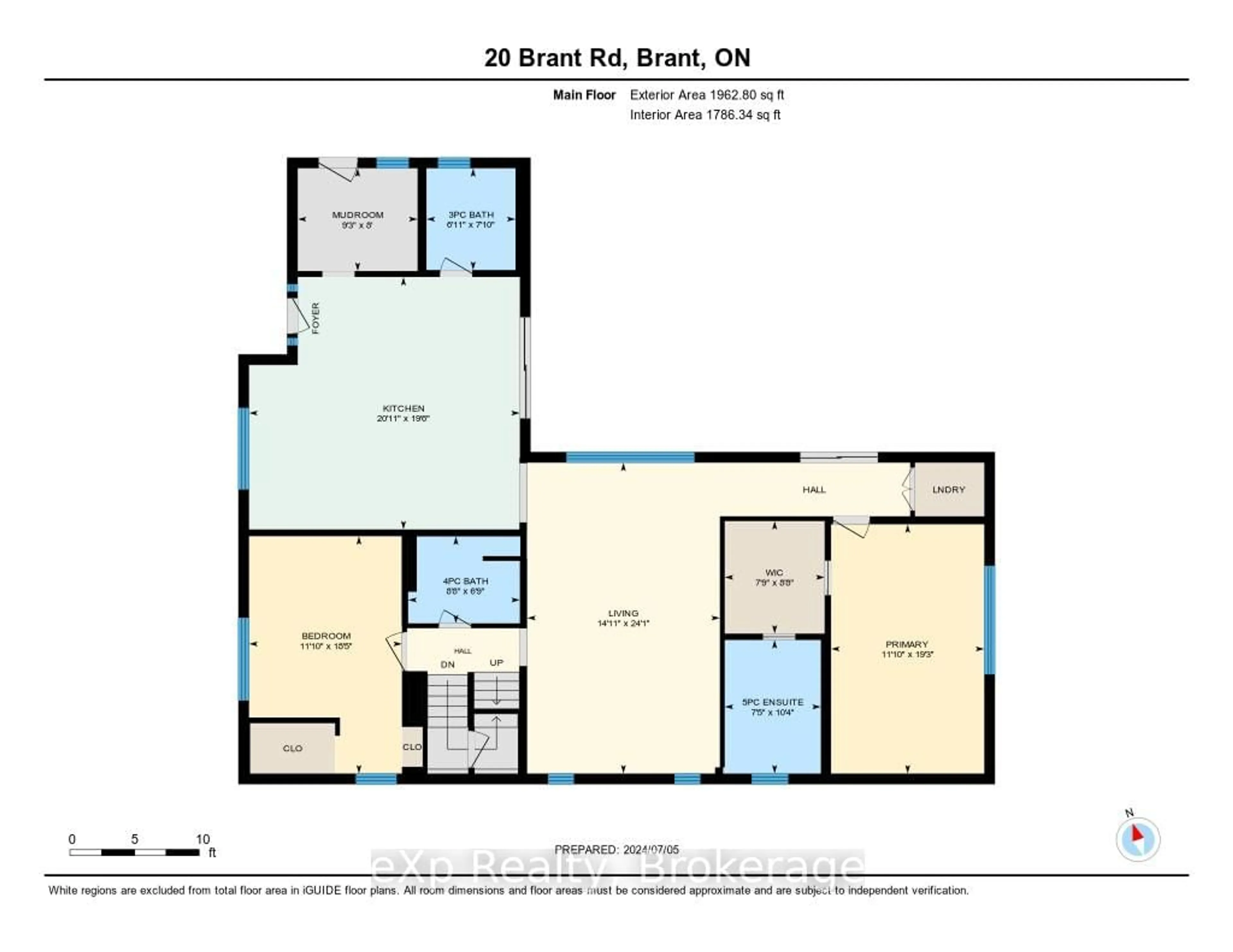 Floor plan for 20 Brant Rd, Brant Ontario N3L 3E1
