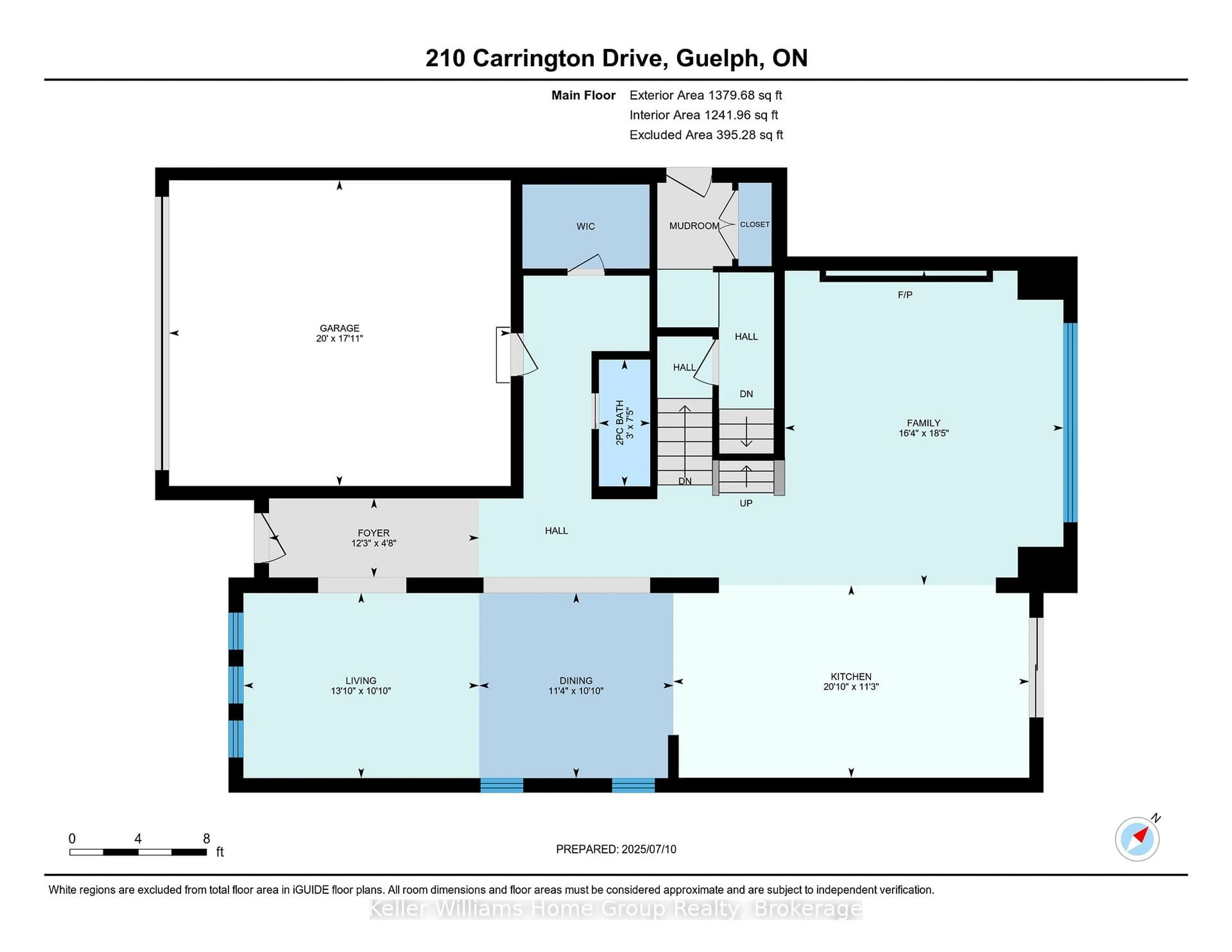 Floor plan for 210 Carrington Dr, Guelph Ontario N1G 0G9