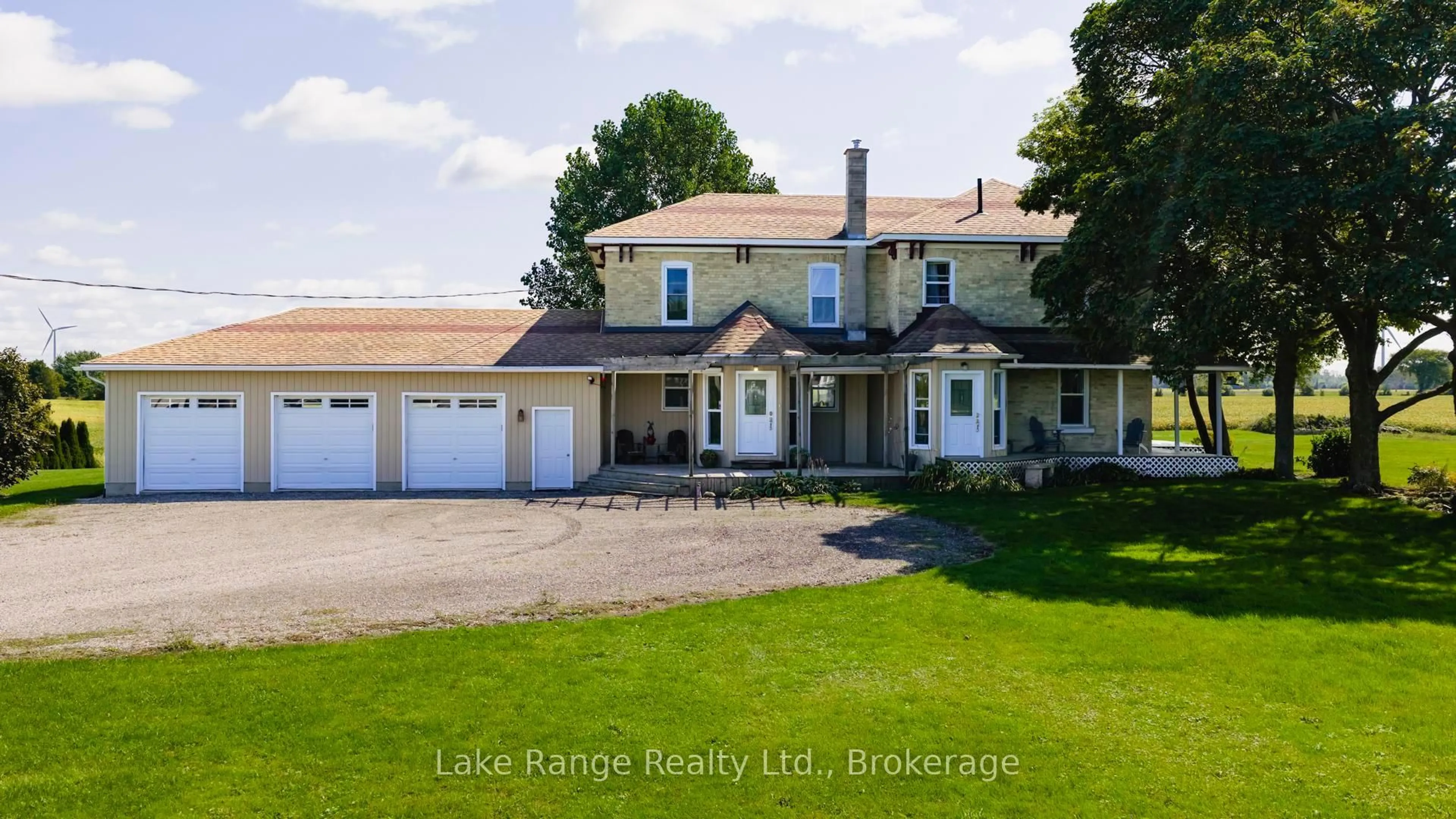 A pic from outside/outdoor area/front of a property/back of a property/a pic from drone, water/lake/river/ocean view for 3622 Highway 21, Kincardine Ontario N0G 2T0