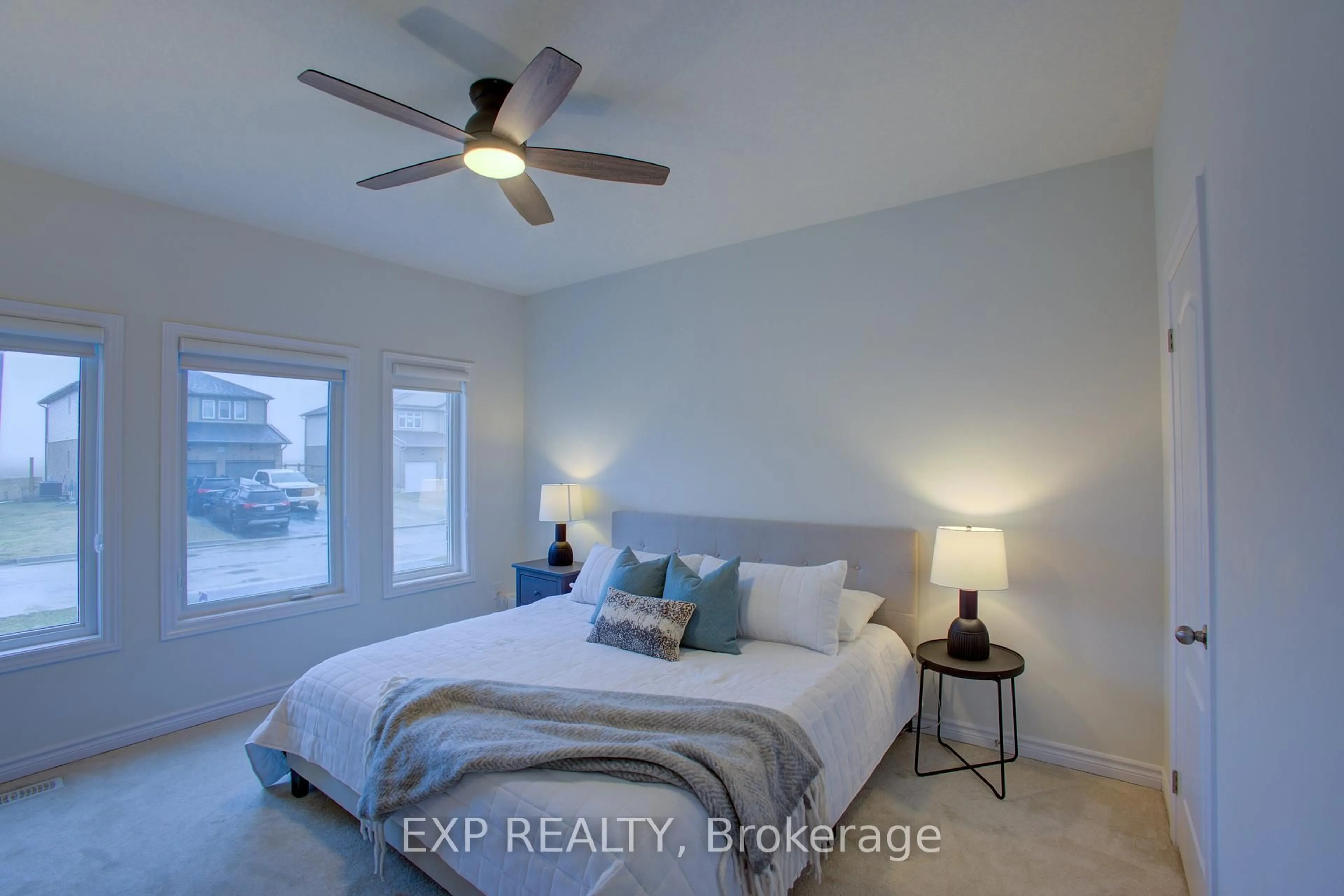 Bedroom with bed, ceramic/tile floor for 115 Maple St, Mapleton Ontario N0G 1P0