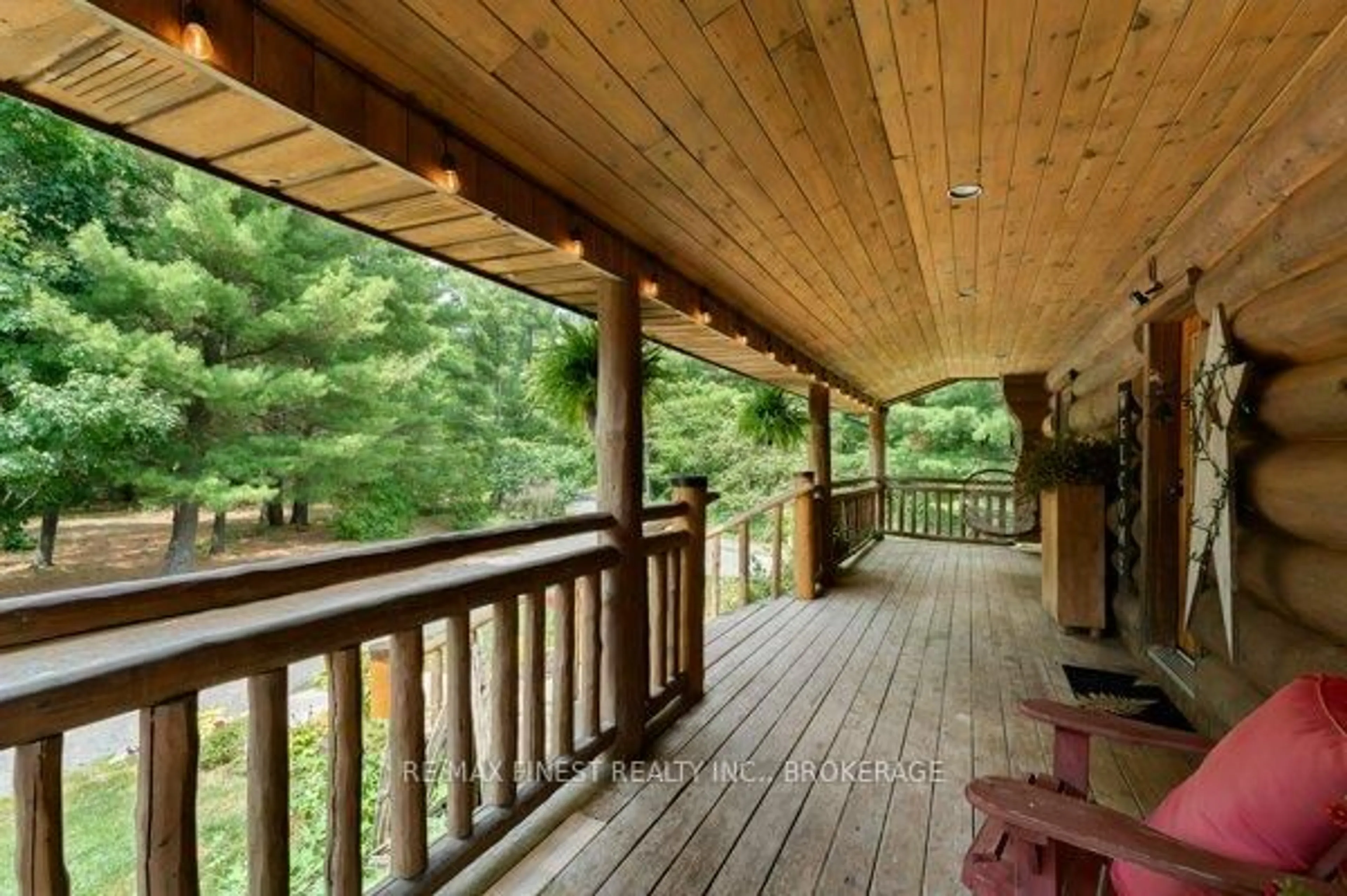 Patio, forest/trees view for 5006 Wallace Rd, Harrowsmith Ontario K0H 1V0