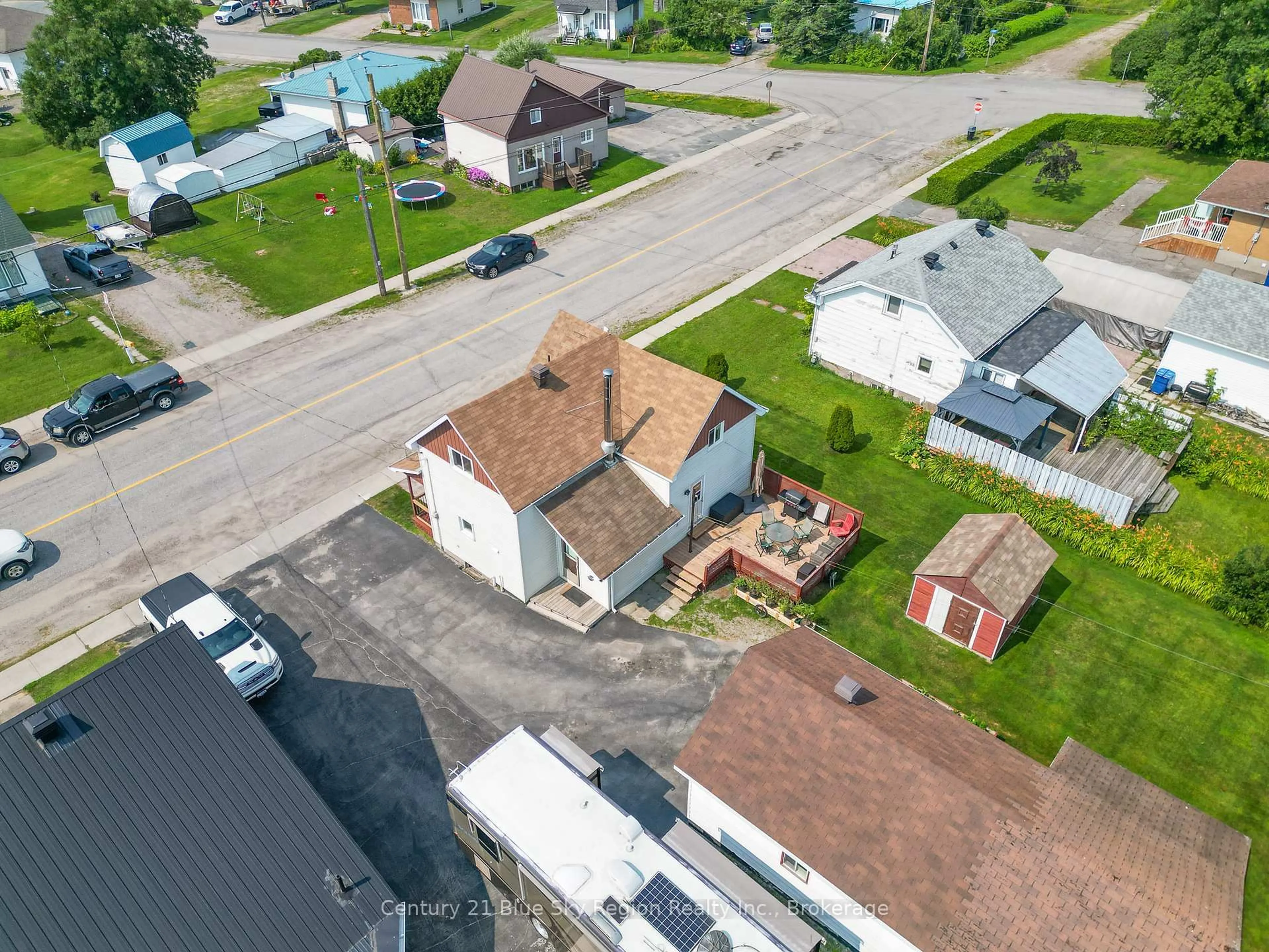 A pic from outside/outdoor area/front of a property/back of a property/a pic from drone, street for 59 Principale St, West Nipissing Ontario P0H 2M0