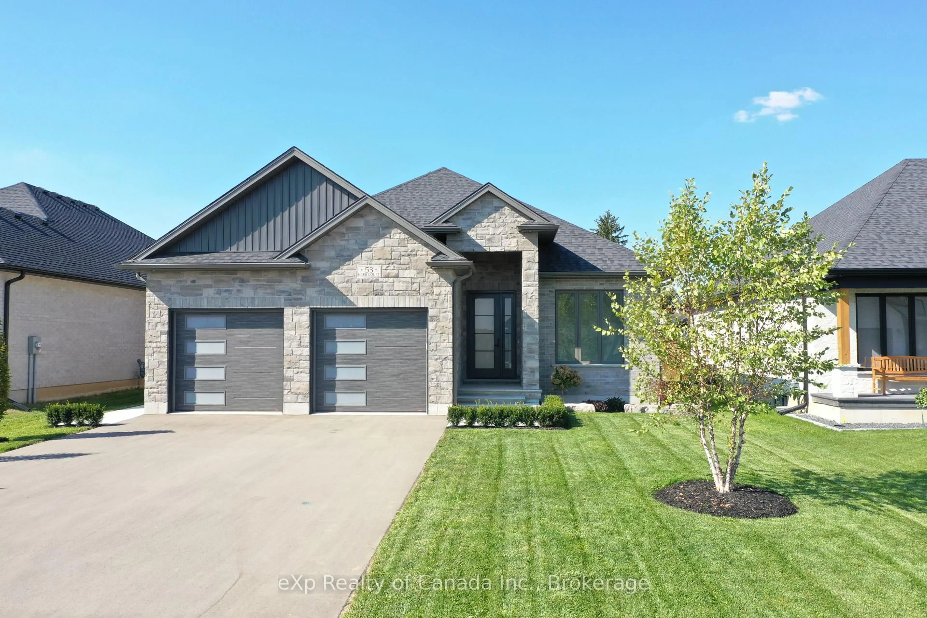 Home with brick exterior material, street for 53 Herb St, Norwich Ontario N0J 1P0