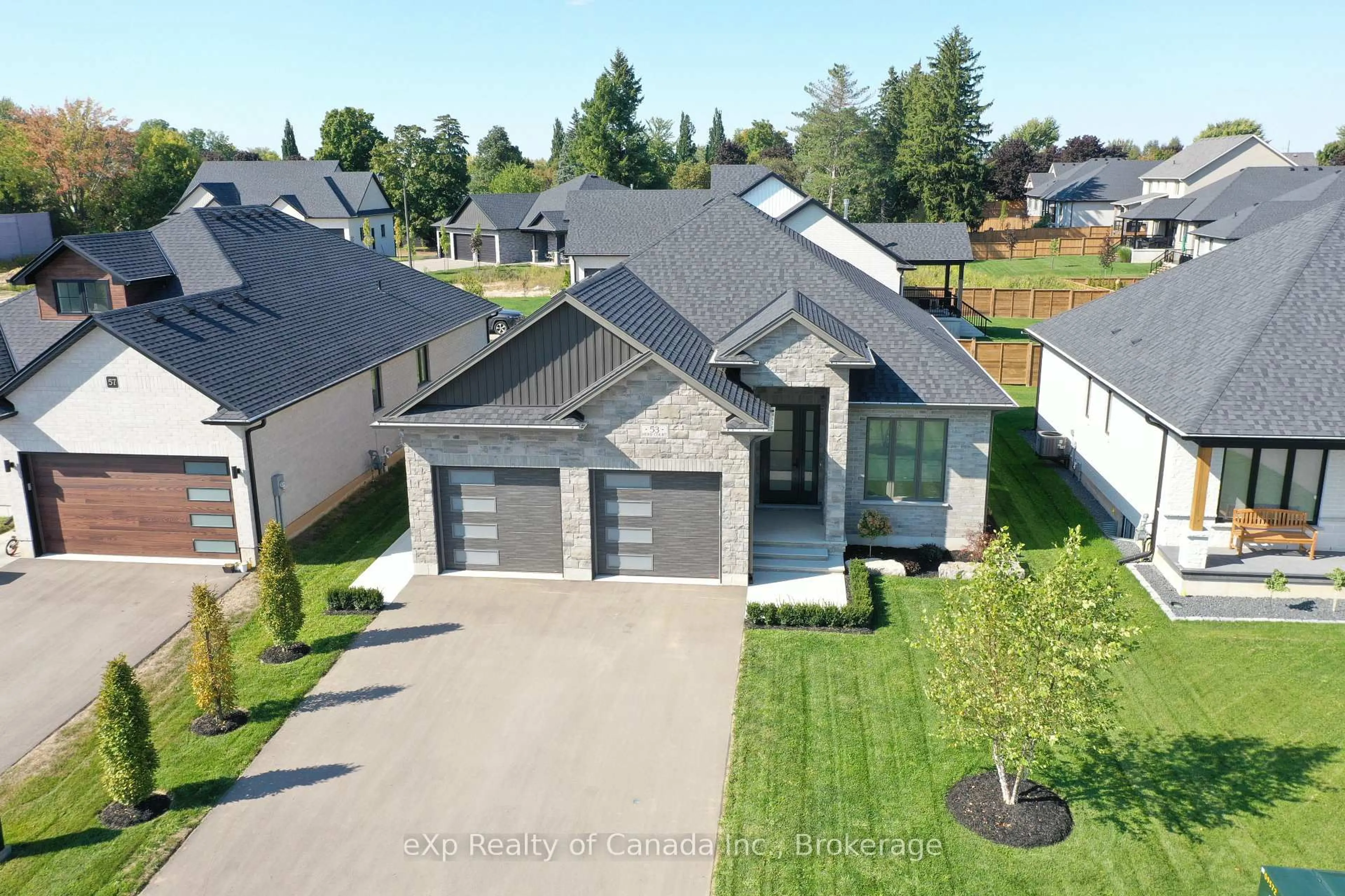 A pic from outside/outdoor area/front of a property/back of a property/a pic from drone, street for 53 Herb St, Norwich Ontario N0J 1P0