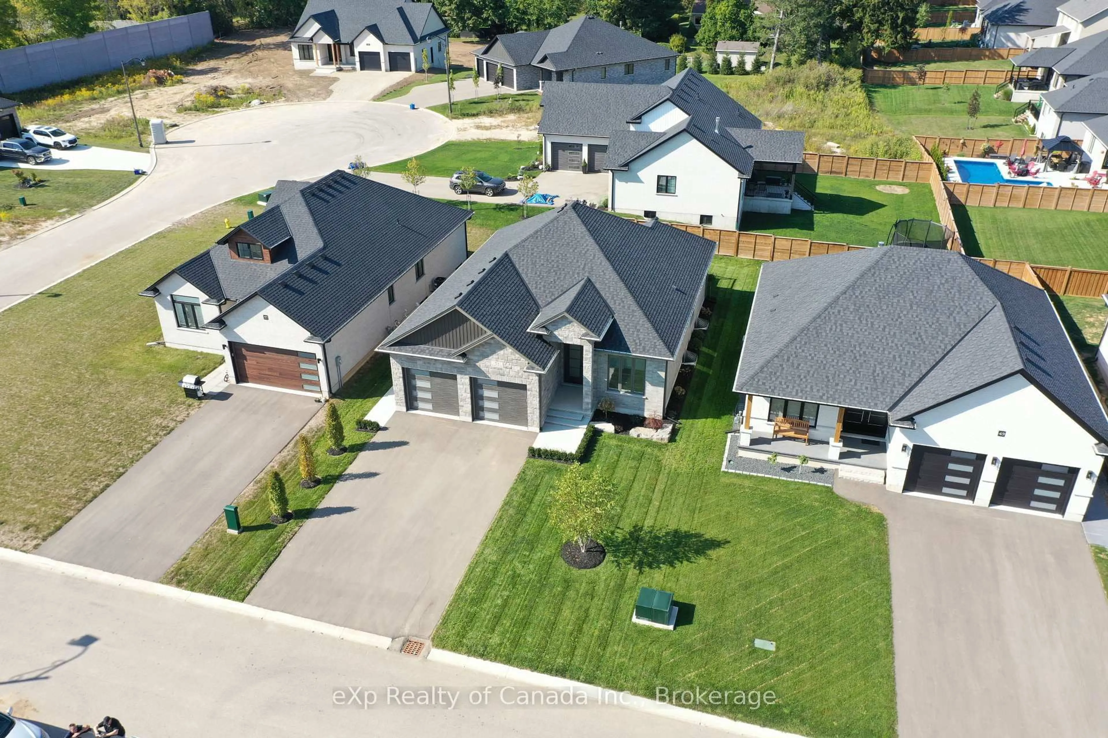 A pic from outside/outdoor area/front of a property/back of a property/a pic from drone, street for 53 Herb St, Norwich Ontario N0J 1P0