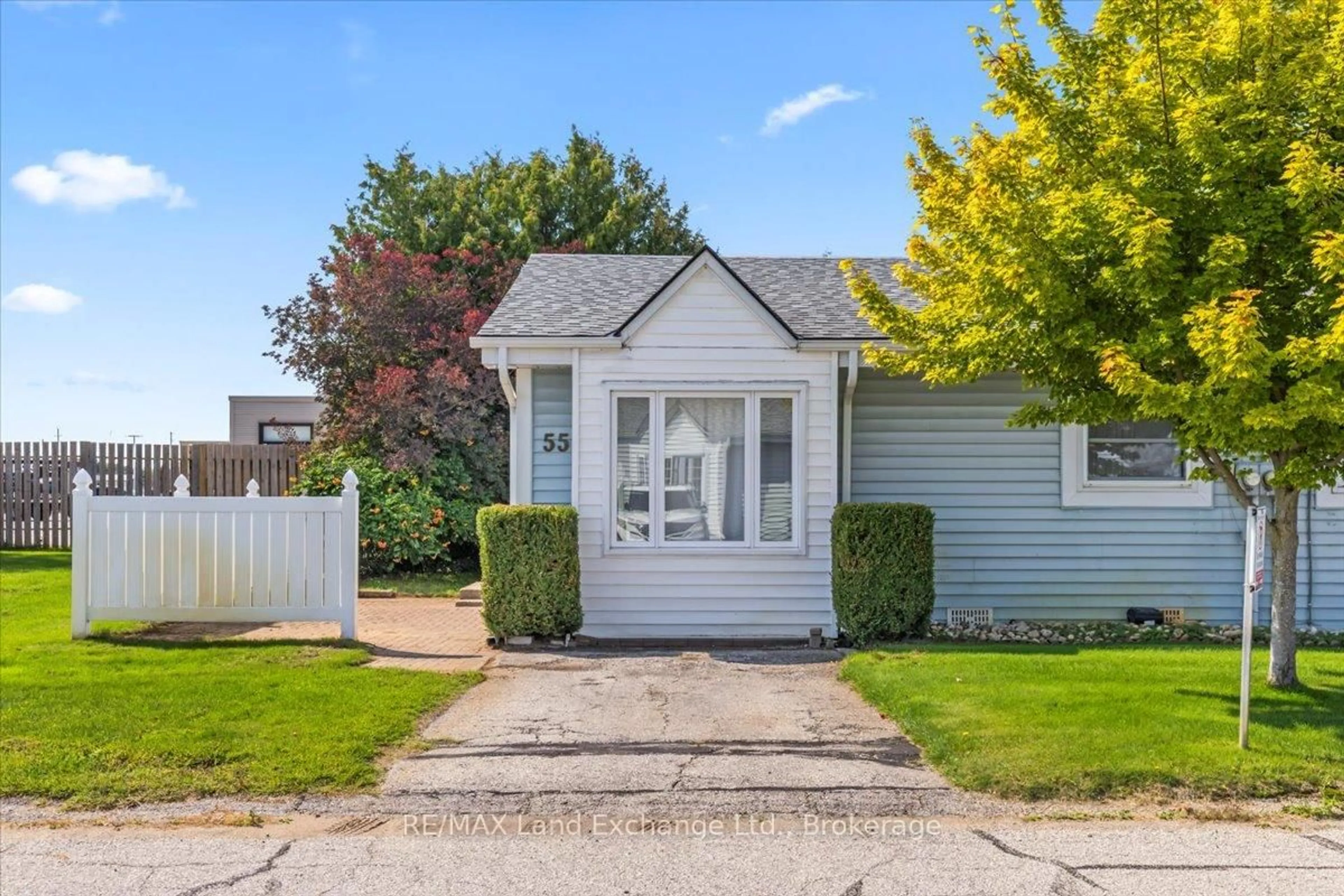 Home with vinyl exterior material, street for 303 Waterloo St #55, Saugeen Shores Ontario N0H 2C1