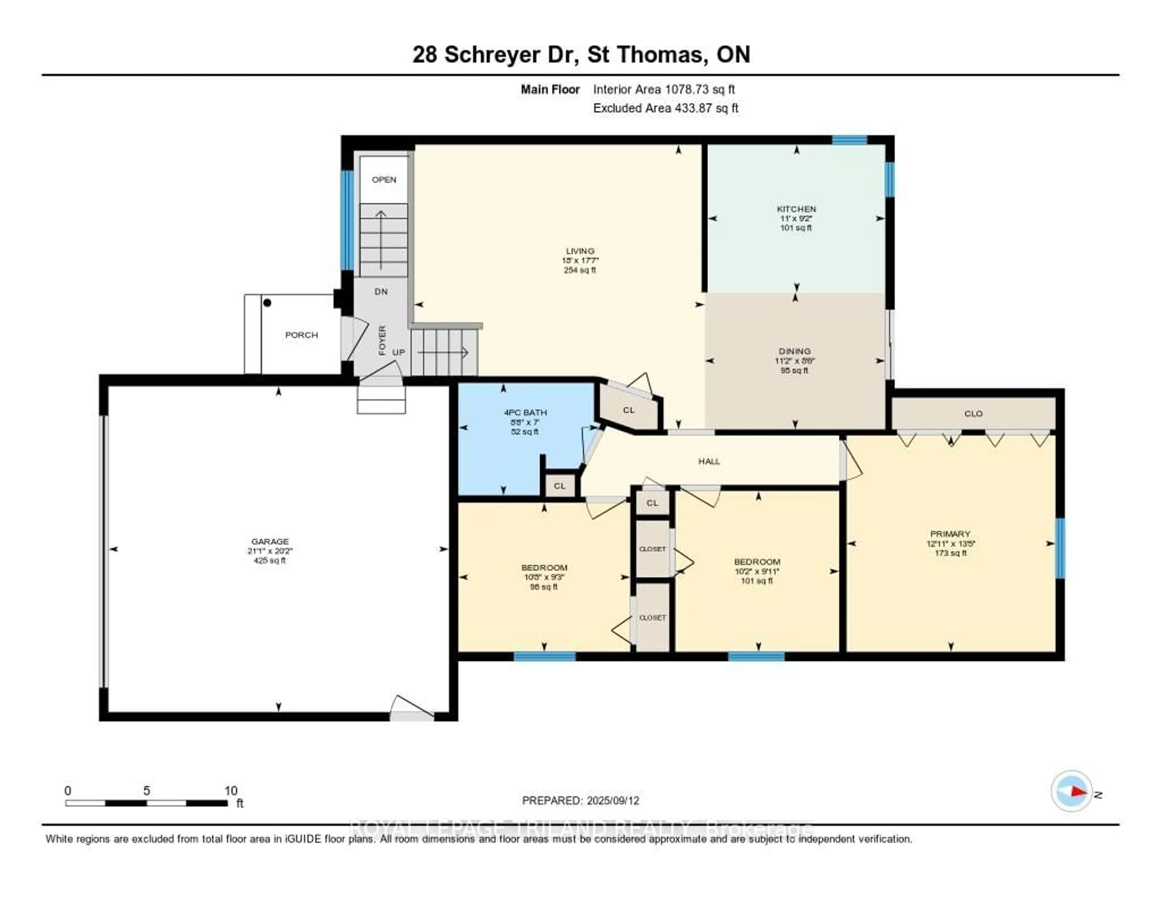 Floor plan for 28 Schreyer Dr, St. Thomas Ontario N5R 6E8